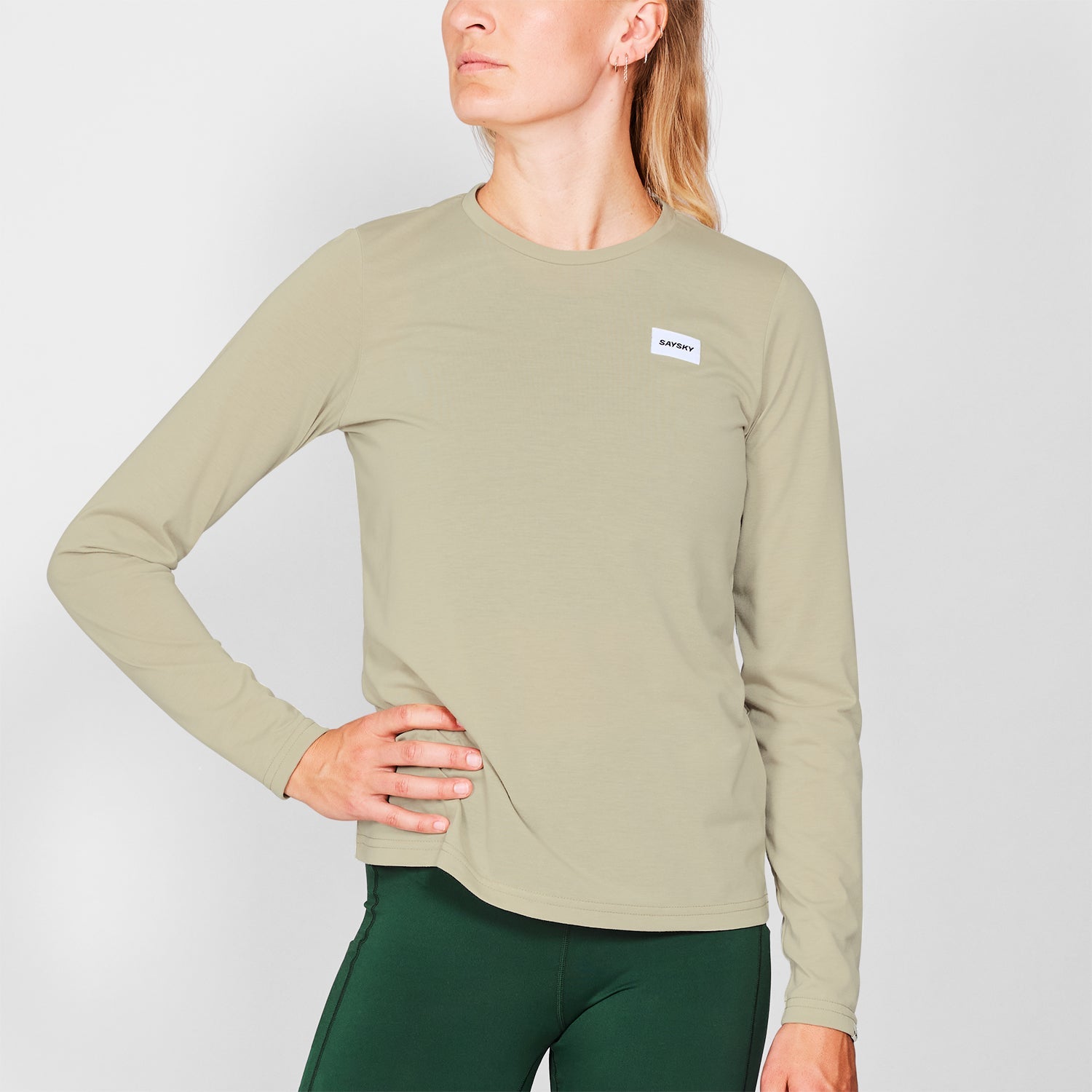 モーションTシャツ（ロングスリーブ） SW20001c801 W Clean Motion Long Sleeve - Beige [レディーズ]