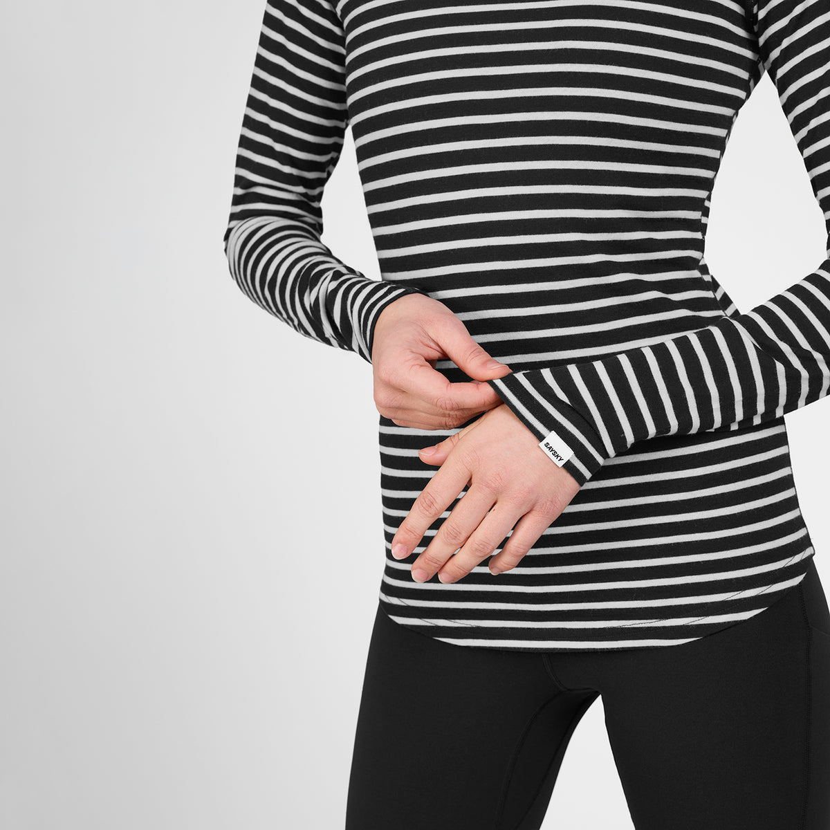 ランニングTシャツ（ロングスリーブ） SW20005c002 Wmns Merino 165 Long Sleeve - Stripes [レディーズ]