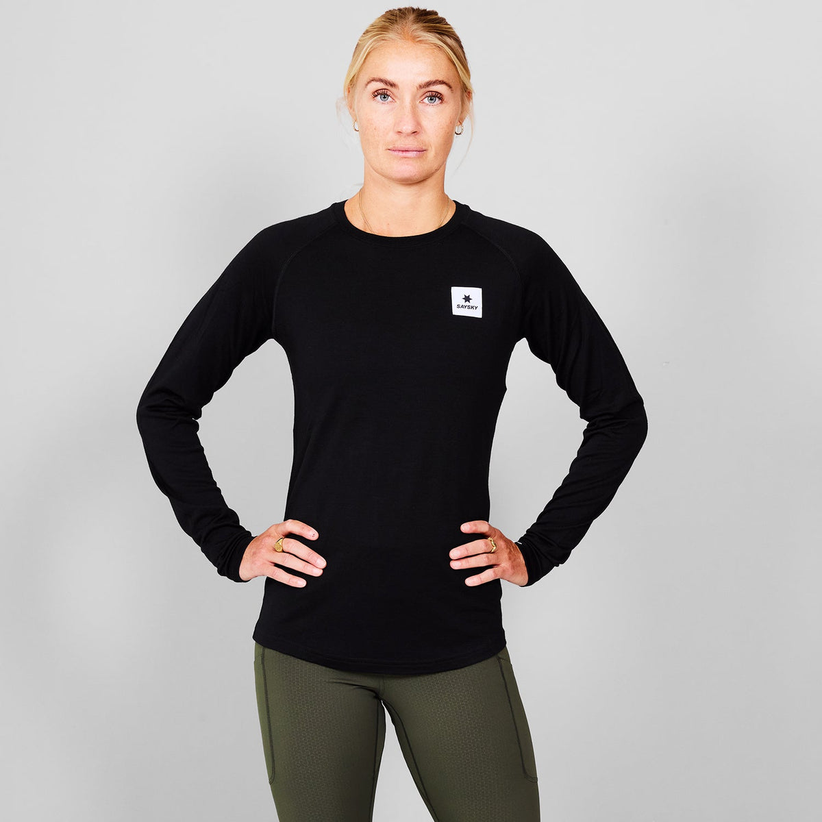 ランニングTシャツ（ロングスリーブ） SW20005c901 Wmns Merino 165 Long Sleeve - Black [レディーズ]