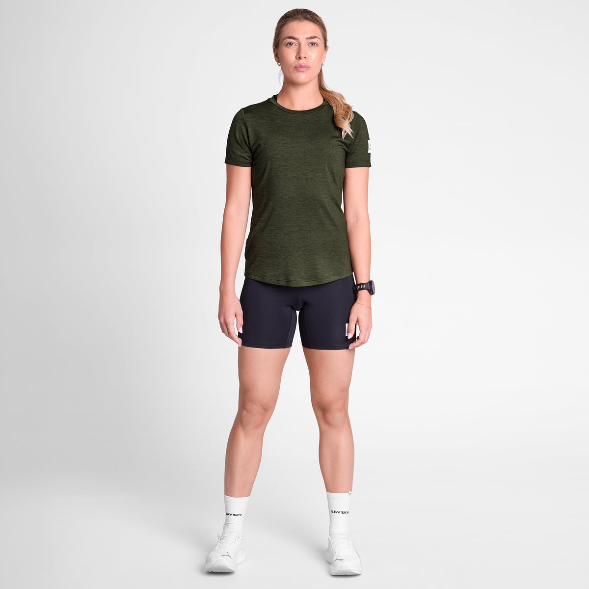 ランニングTシャツ SW25002c3001 W Clean Pace T-shirt - Green [レディーズ]