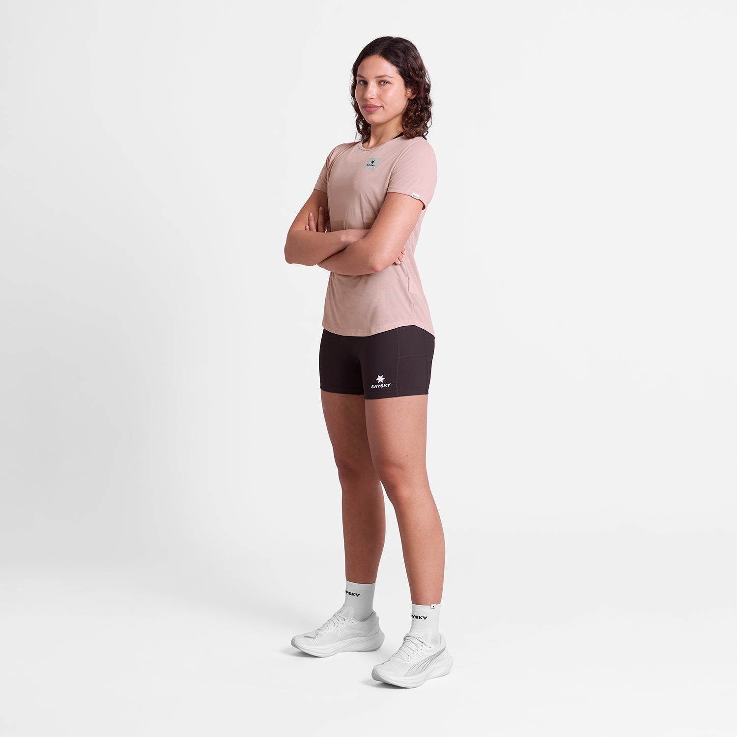 ランニングTシャツ SW25008c1069 W Reactive Flow T-shirt - Pinklogo [レディーズ]