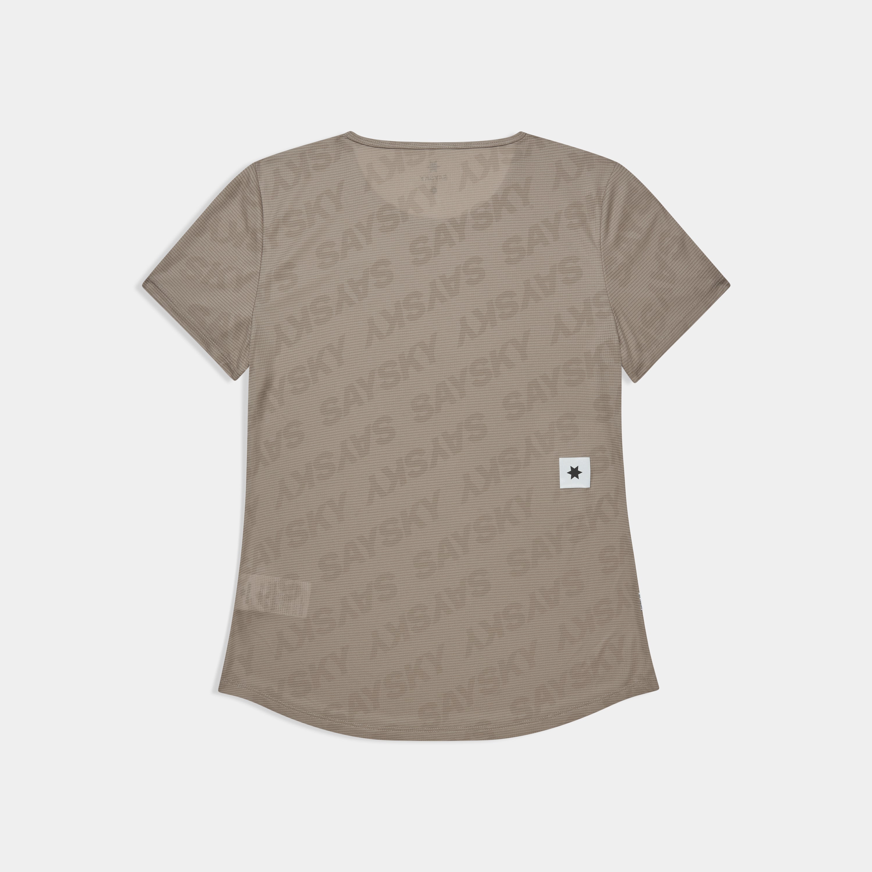 ランニングTシャツ SW25008c1070 W Reactive Flow T-shirt - Darkbeigelogo [レディーズ]