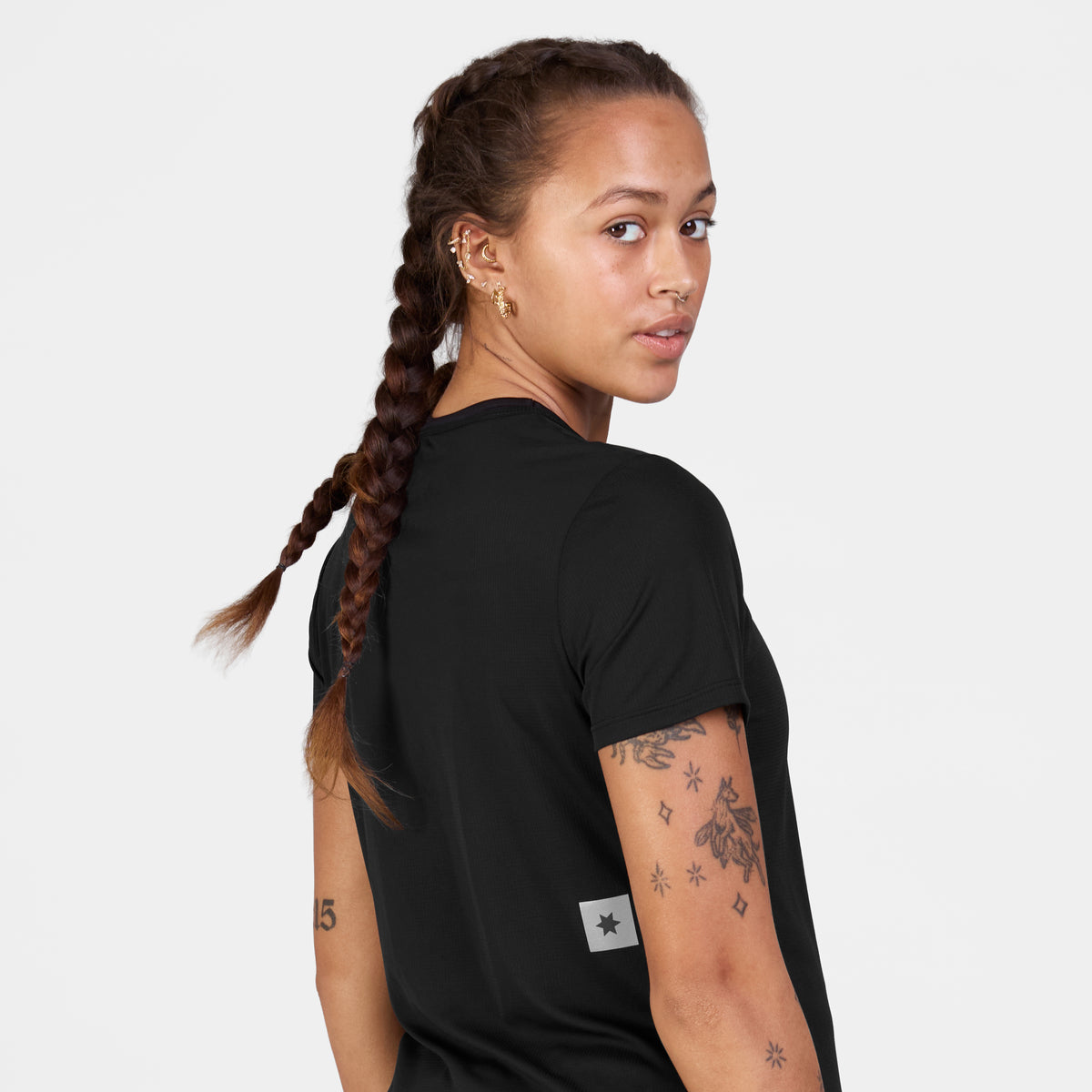 ランニングTシャツ SW25011c902 W Clean Flow T-shirt - Black [レディーズ]