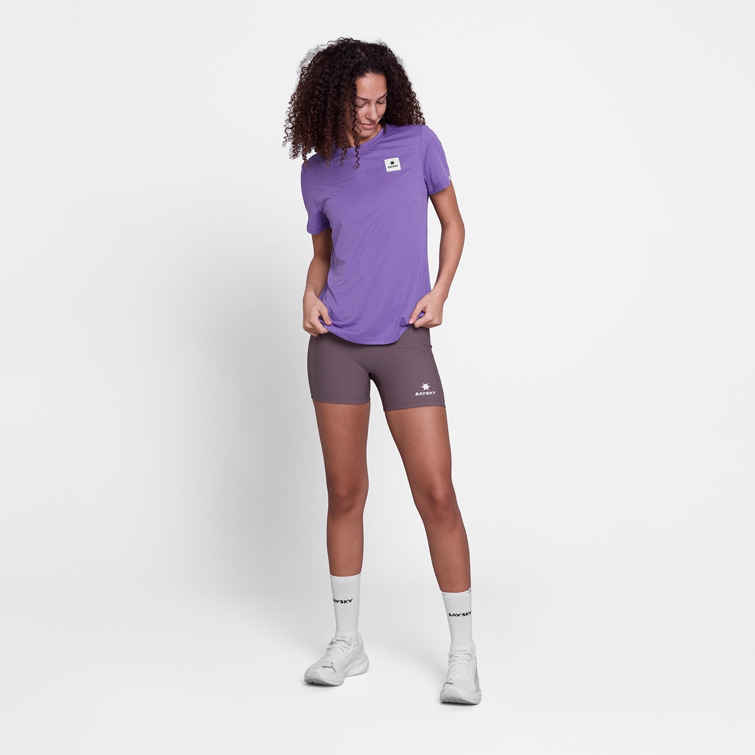 ランニングTシャツ SW25014c1074 W Universe Combat T-shirt - Purpleuniverse [レディーズ]