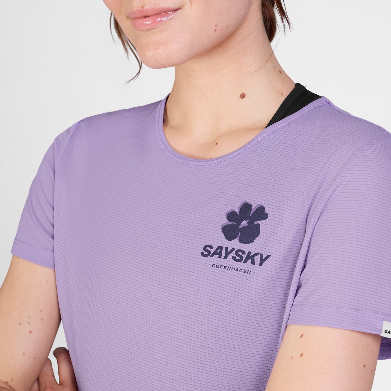 ランニングTシャツ SW25017c716 W Flower Flow T-shirt - Purple [レディーズ]