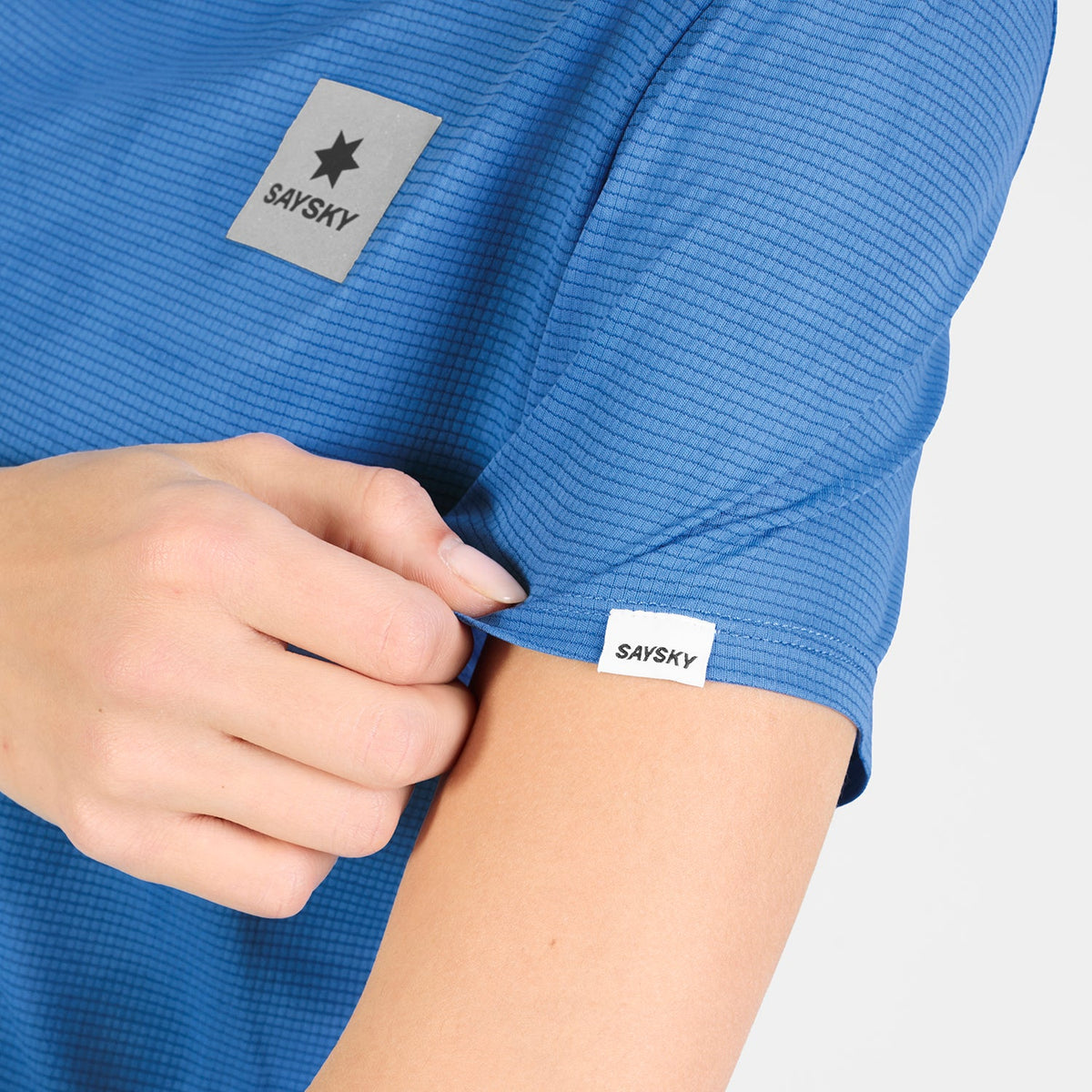 ランニングTシャツ SW25019c1075 W Reactive Flow T-shirt - Blue Aop [レディーズ]