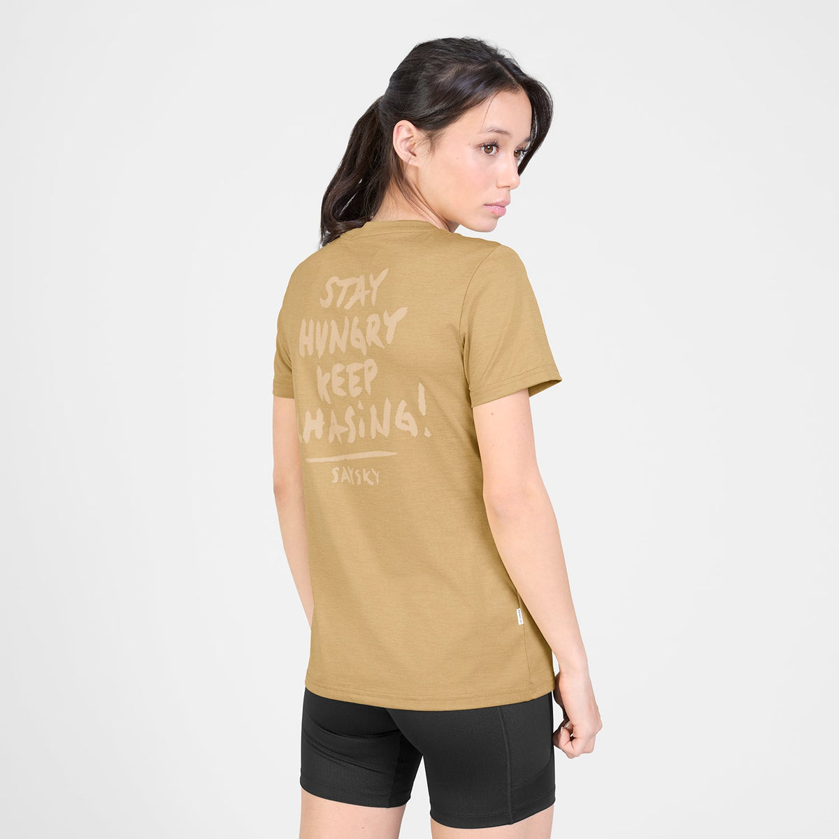 ランニングTシャツ SW25020c4010 Wmns Tiger Pace T-shirt - Beige [レディーズ]