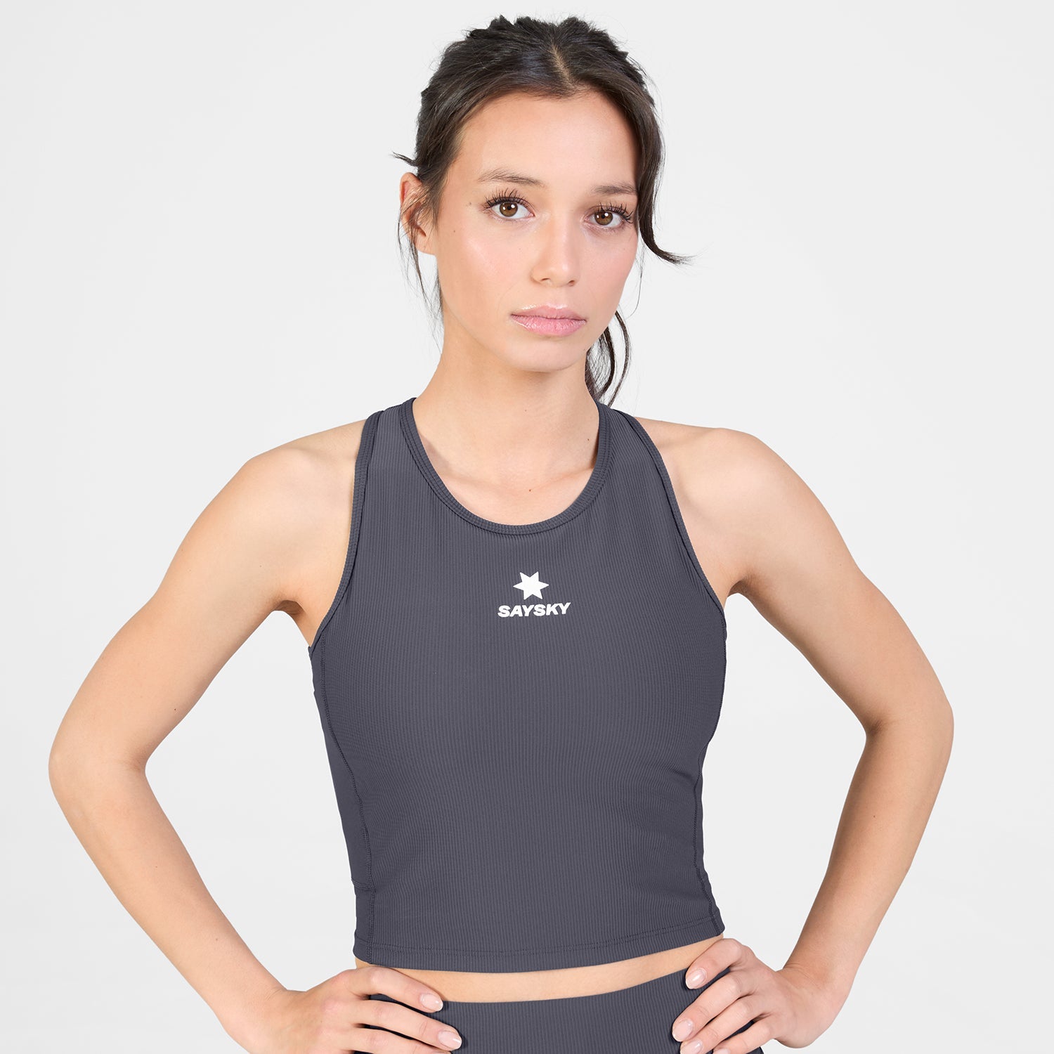 クロップトップ SW30005c611 W Combat Rib Crop Top - Grey [レディーズ]