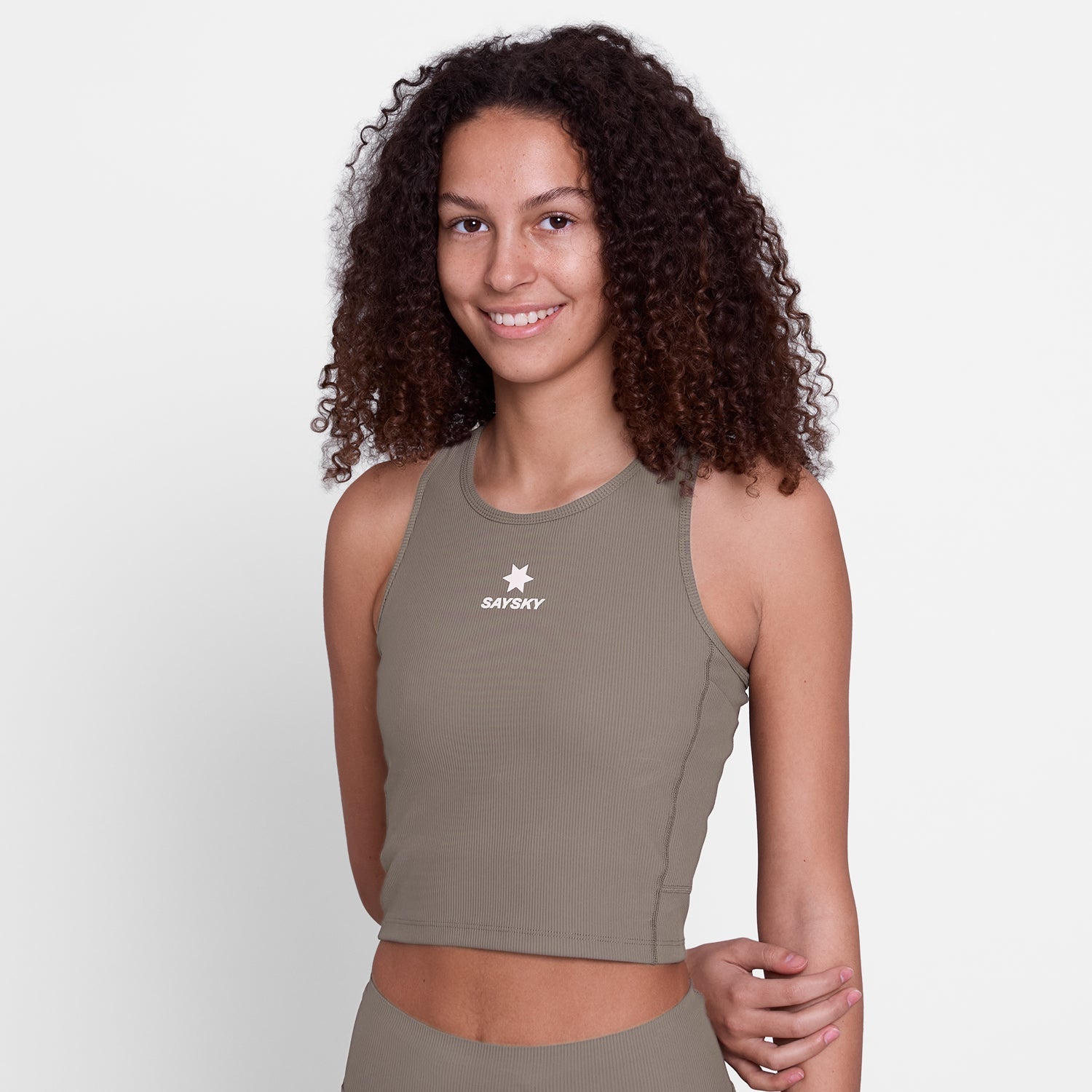 クロップトップ SW30005c714 W Combat Rib Crop Top - Taupe [レディーズ]