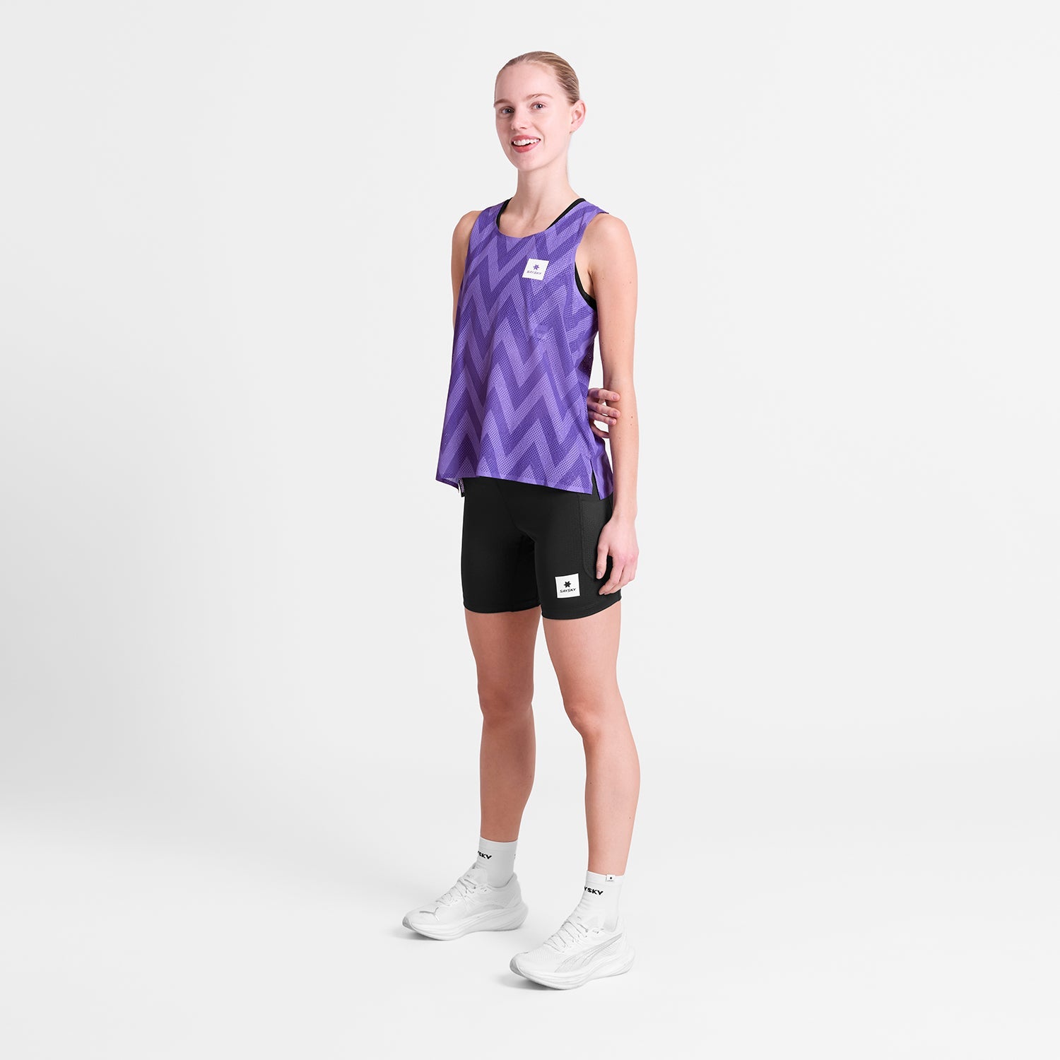 レースシングレット SW30011c1061 W Zig Zag Flow Air Singlet - Purplezigzag [レディーズ]