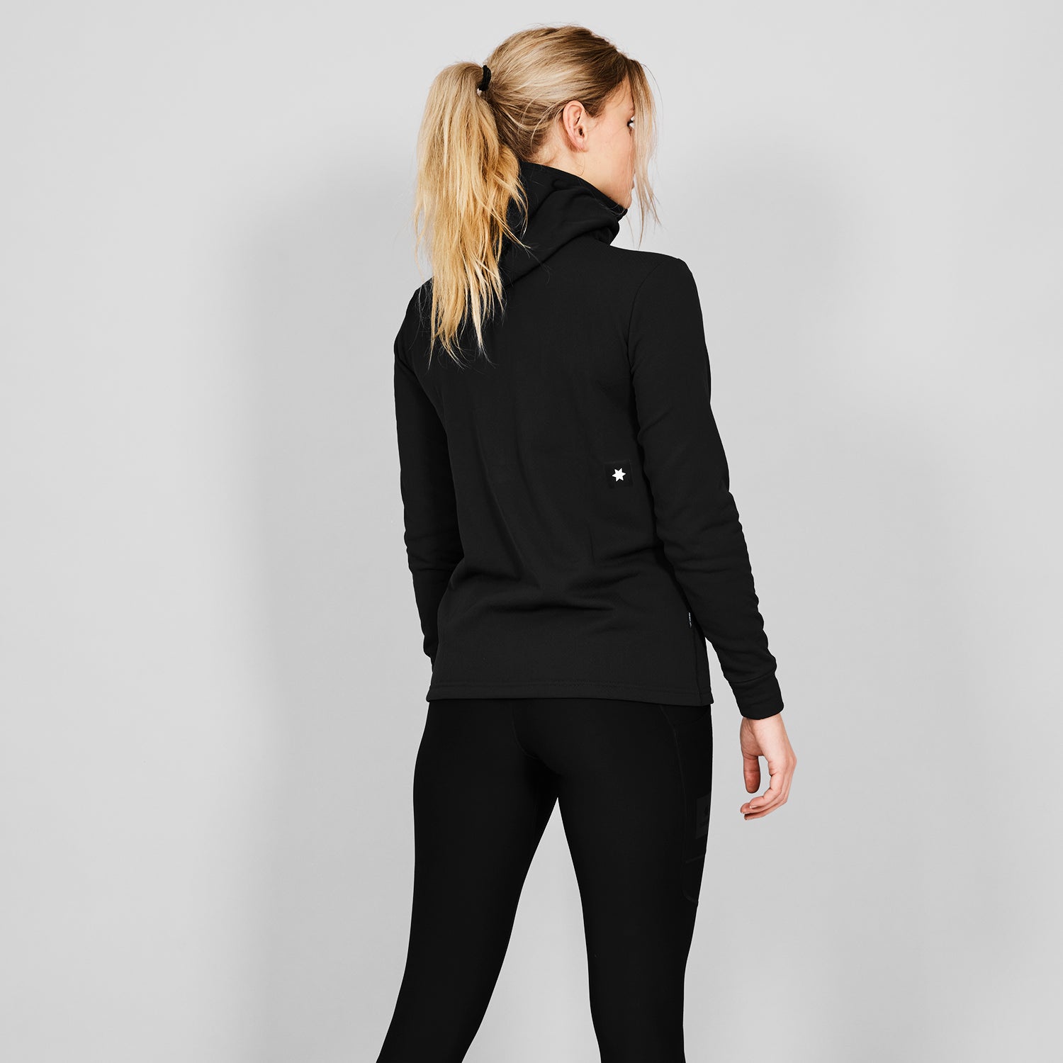 ハーフジップフリース SW35001c901 W Combat Half Zip Fleece Hoodie - Black [レディーズ]