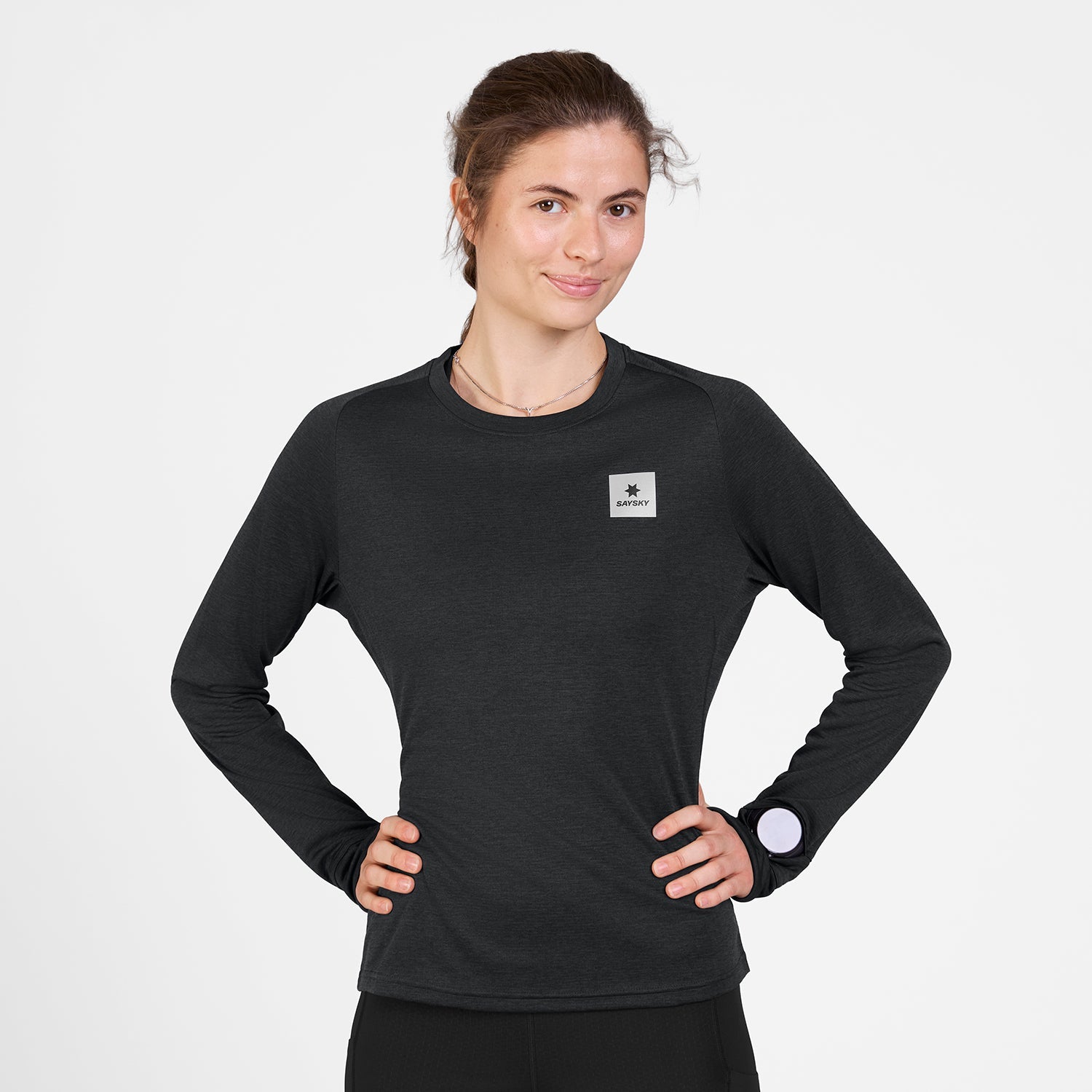 ランニングTシャツ（ロングスリーブ） SW35002c9001 W Clean Flow Long Sleeve - Black [レディーズ]