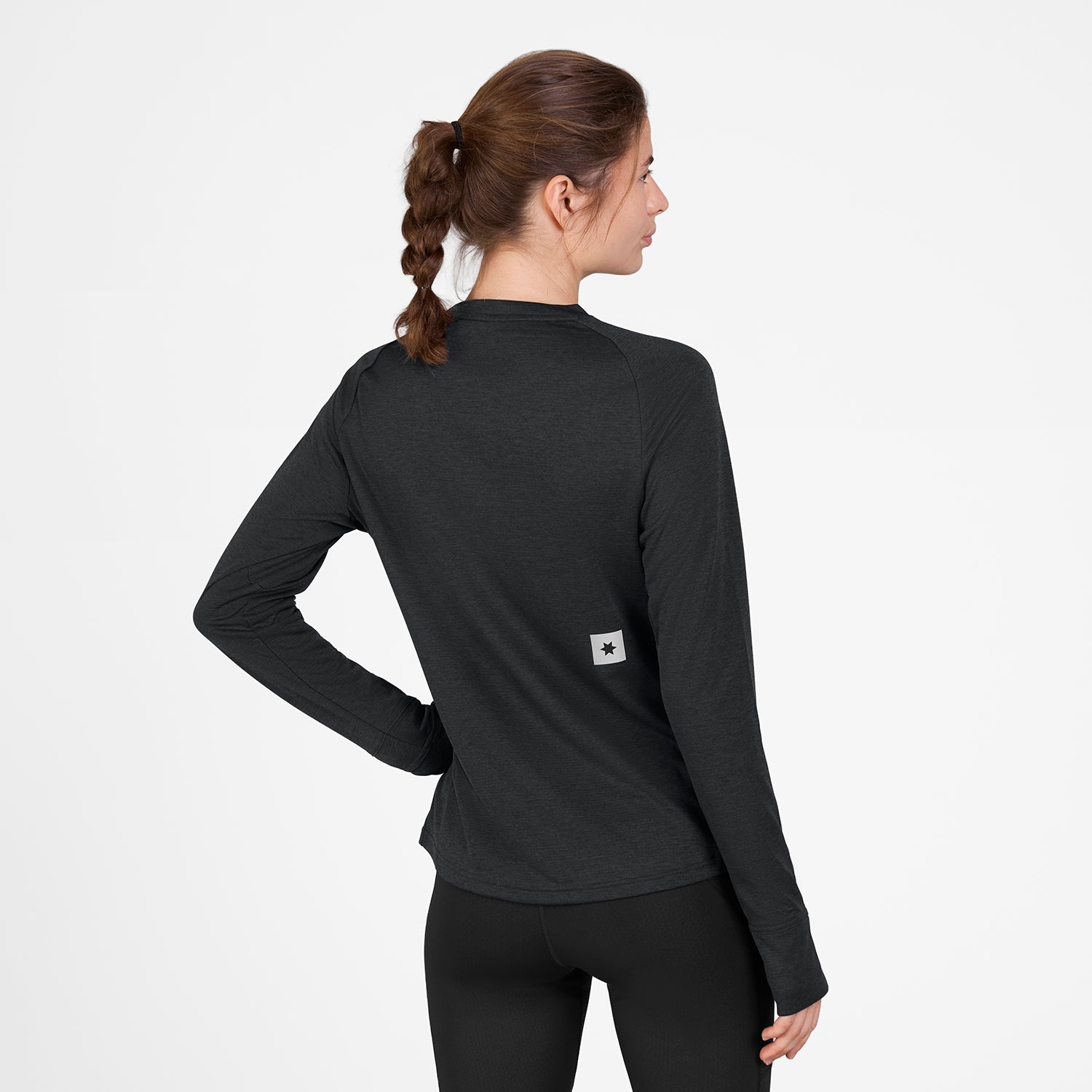 ランニングTシャツ（ロングスリーブ） SW35002c9001 W Clean Flow Long Sleeve - Black [レディーズ]