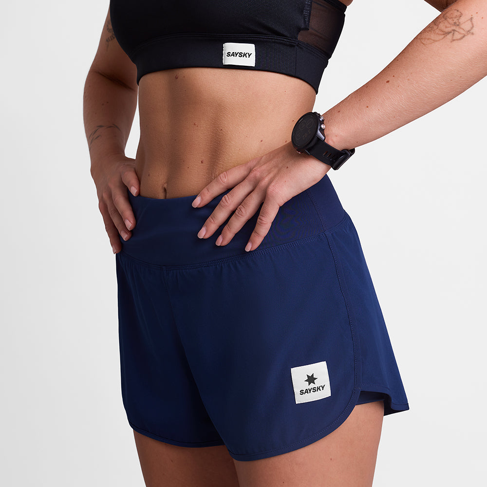 ランニングショーツ SW40001c201 W Pace Shorts 3inch - Blue [レディーズ]