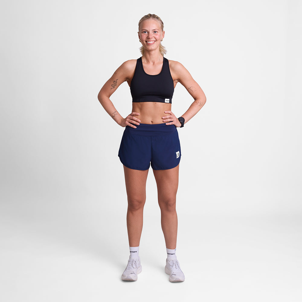 ランニングショーツ SW40001c201 W Pace Shorts 3inch - Blue [レディーズ]