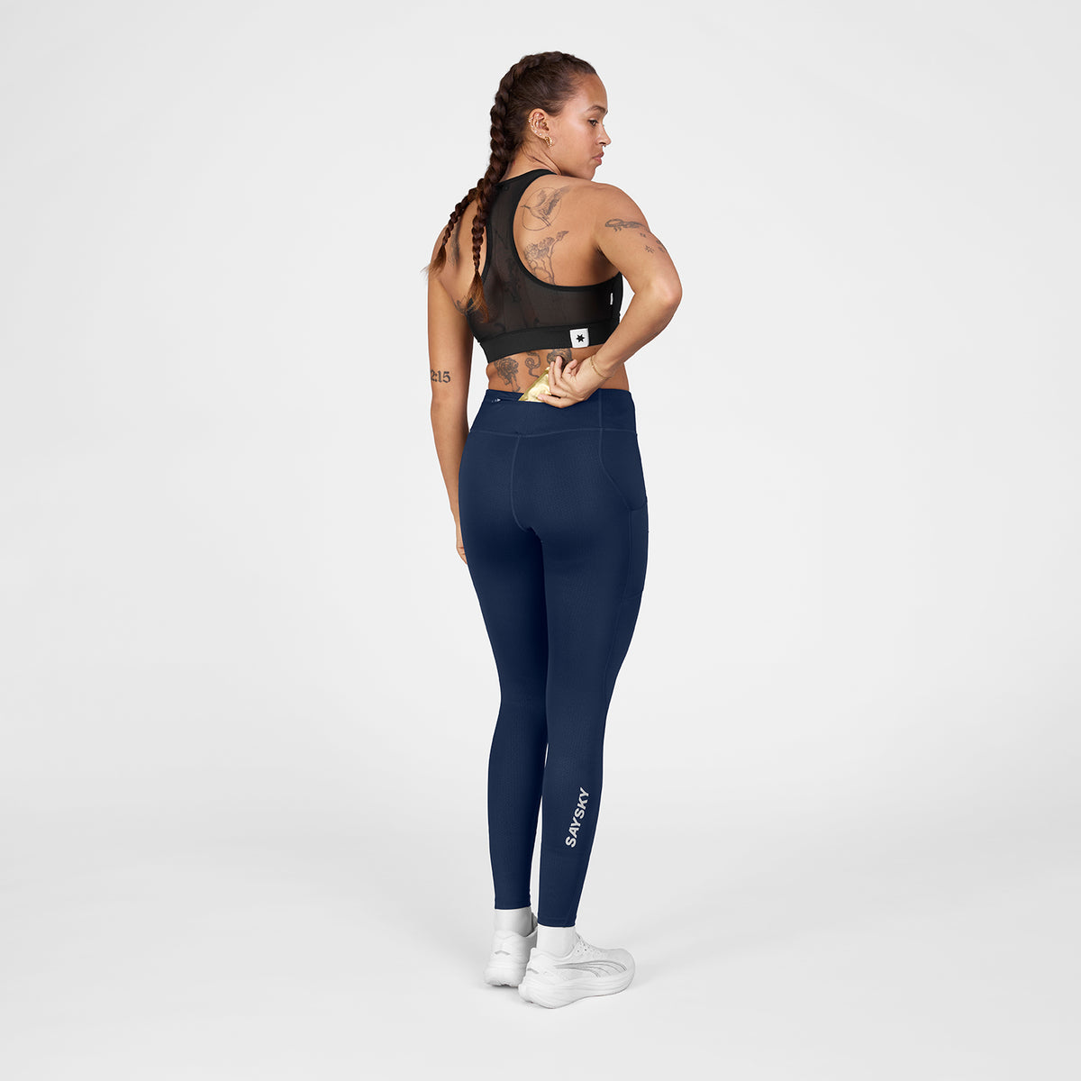 ランニングタイツ SW50005c201 W Combat+ Long Tights - Blue [レディーズ]