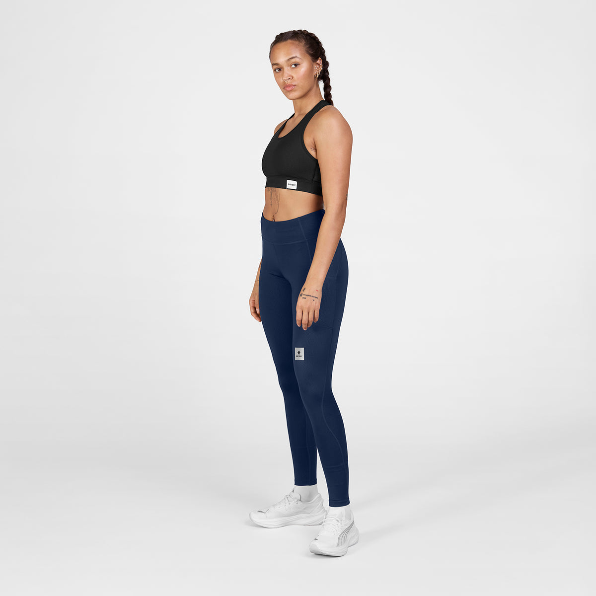 ランニングタイツ SW50005c201 W Combat+ Long Tights - Blue [レディーズ]