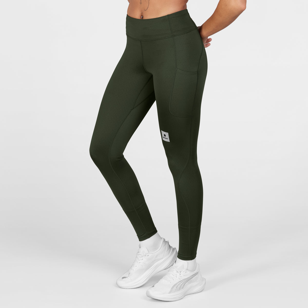 ランニングタイツ SW50005c301 W Combat+ Long Tights - Green [レディーズ]