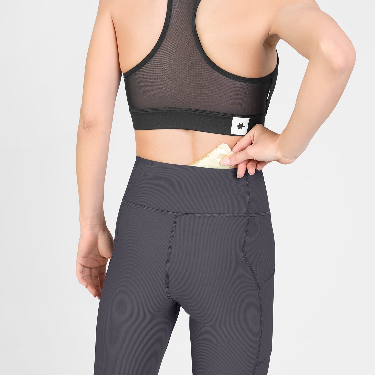 ランニングタイツ SW50006c611 W Combat+ Rib Long Tights - Grey [レディーズ]