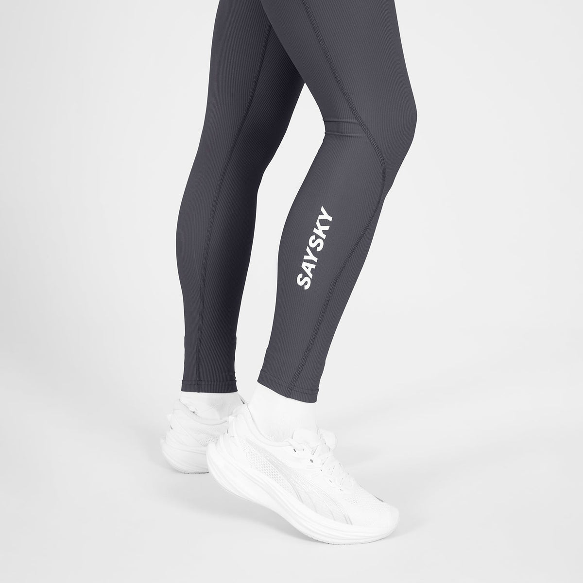 ランニングタイツ SW50006c611 W Combat+ Rib Long Tights - Grey [レディーズ]