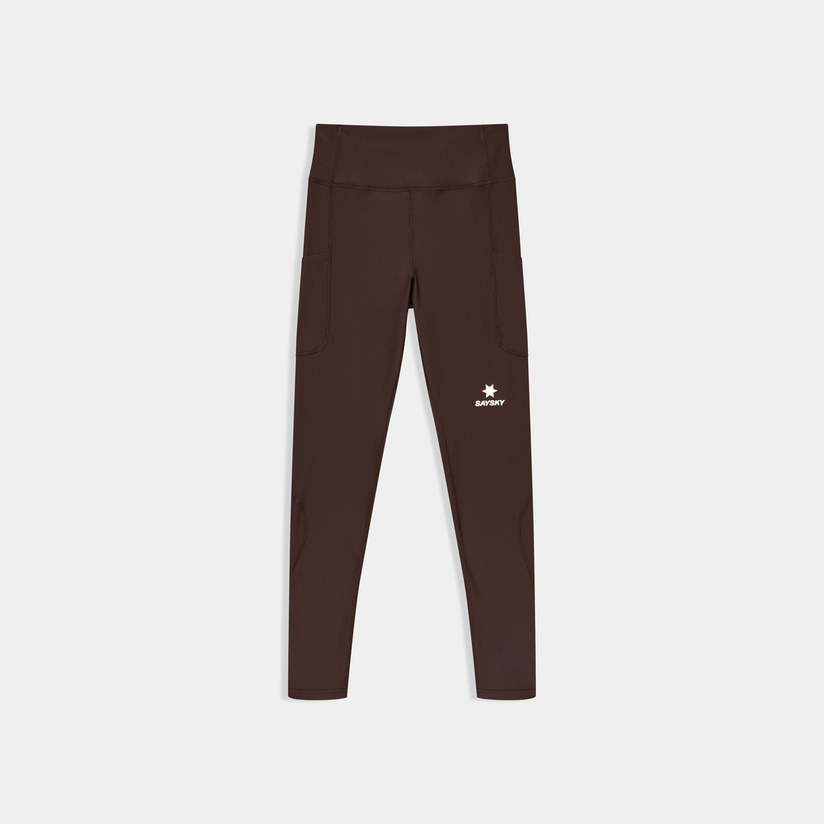 ランニングタイツ SW50006c712 W Combat+ Rib Long Tights - Brown [レディーズ]