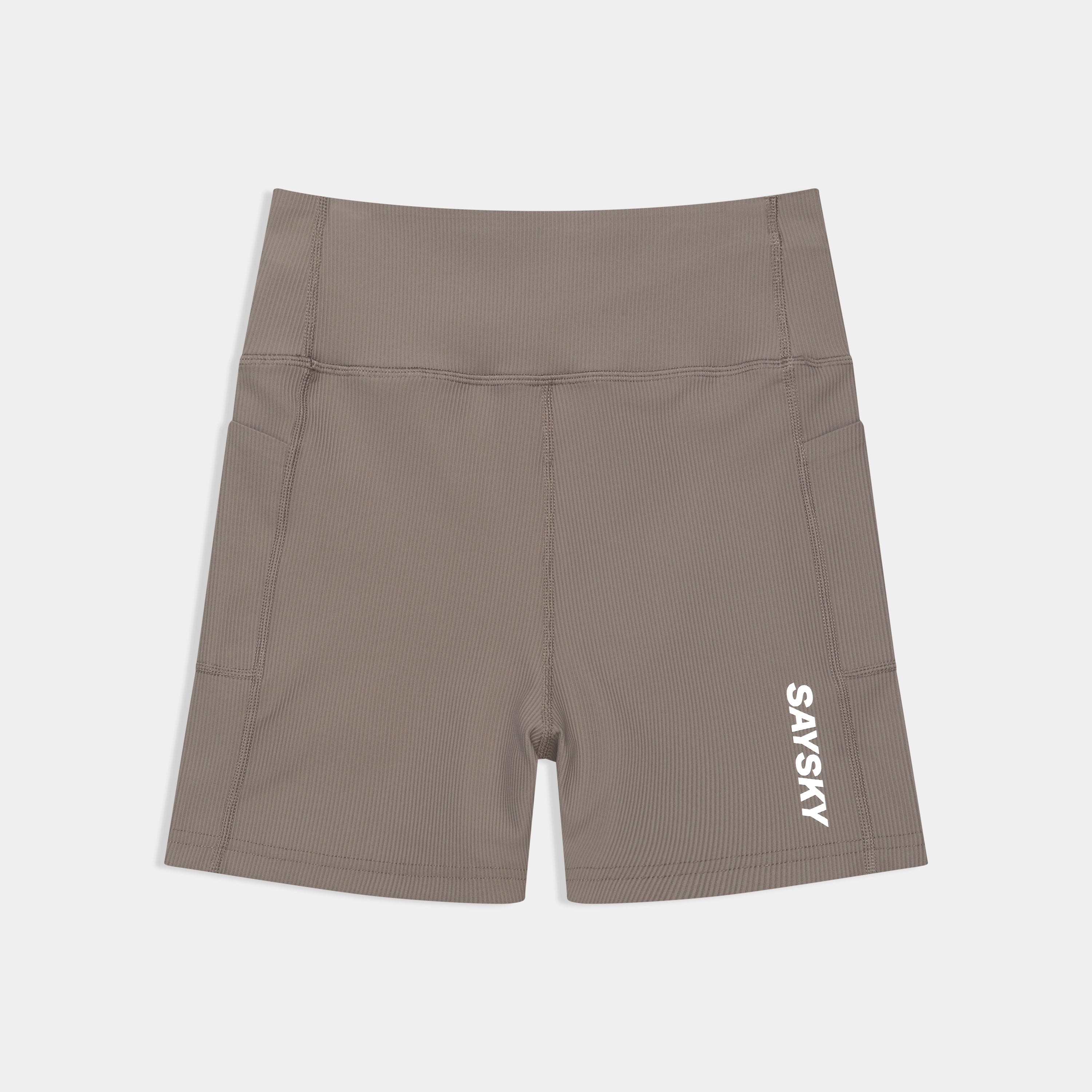 ランニングタイツ SW55002c714 W Combat+ Rib Short Tights 4inch - Taupe [レディーズ]