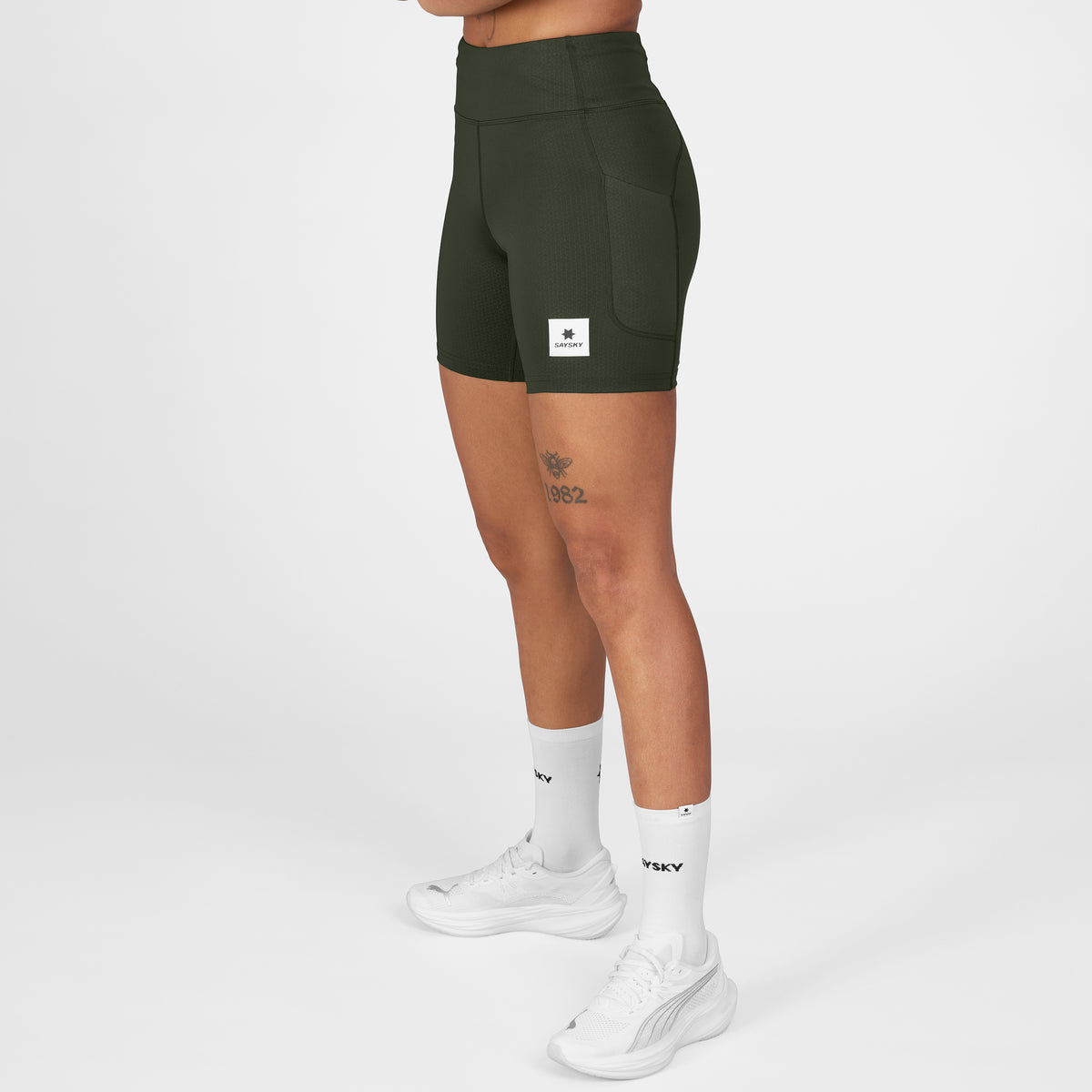 ショートタイツ SW55003c301 W Combat+ Short Tights 7inch - Green [レディーズ]