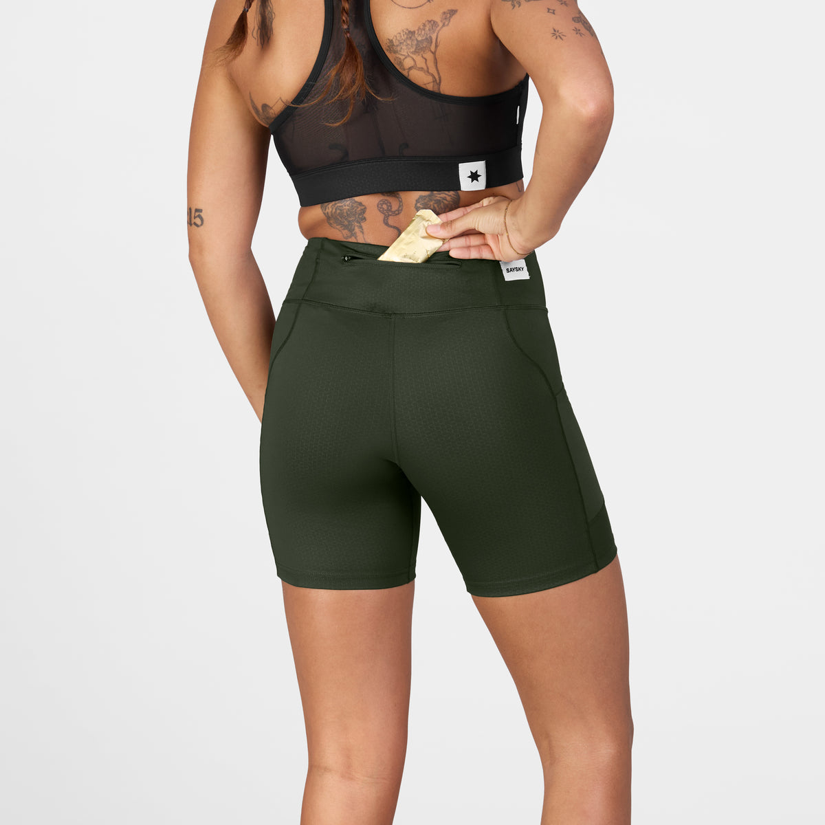 ショートタイツ SW55003c301 W Combat+ Short Tights 7inch - Green [レディーズ]