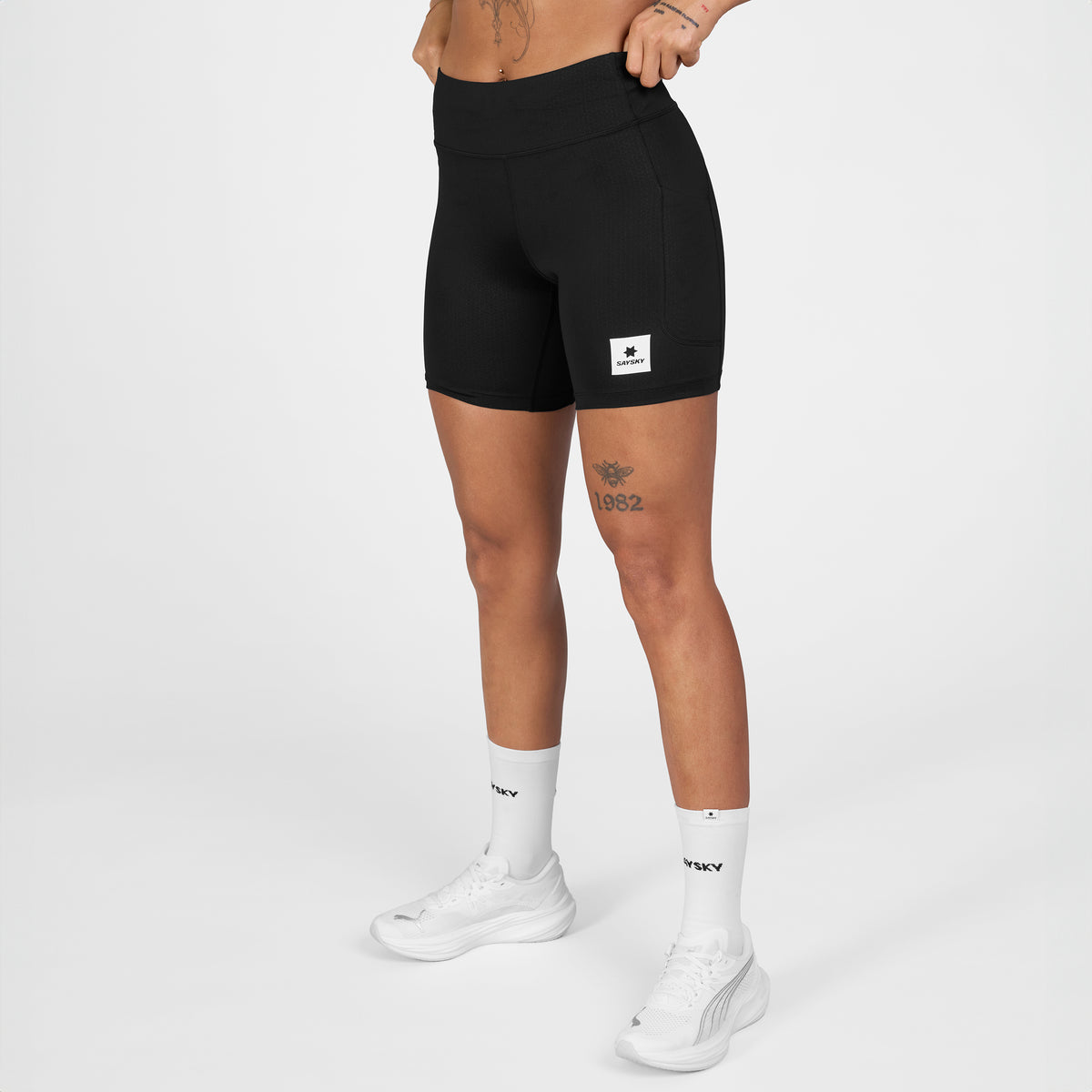 ランニングタイツ SW55003c901 W Combat+ Short Tights 7inch - Black [レディーズ]