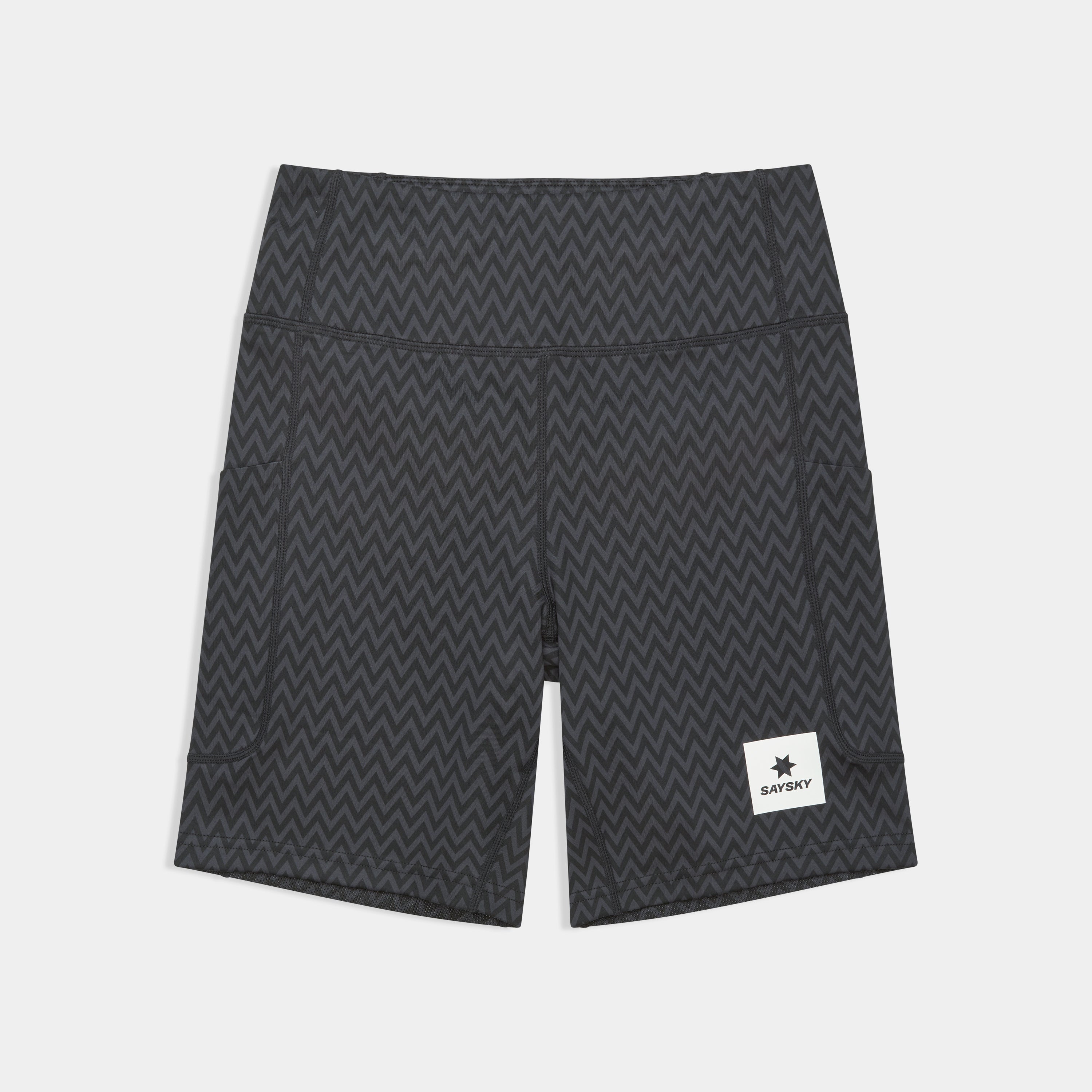 ランニングタイツ SW55010c1062 W Zig Zag Combat+ Short Tights 7inch - Blackzigzag [レディーズ]