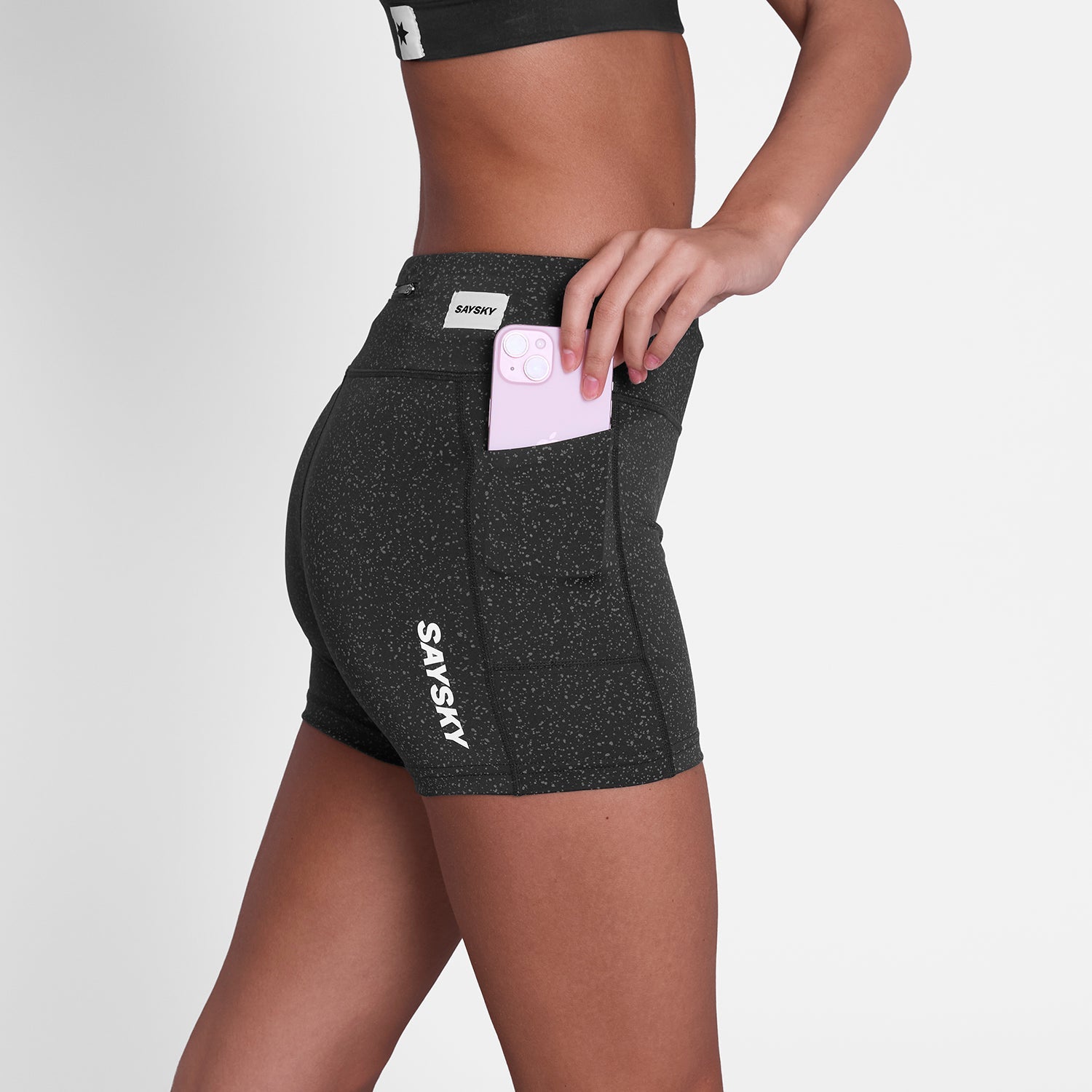 ランニングタイツ SW55012c1072 W Universe Combat+ Short Tights 4inch - Blackuniverse [レディーズ]