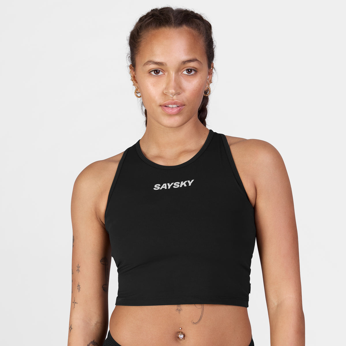 クロップトップ SW95003c901 Wmns Flow Race Crop Top - Black [レディーズ]