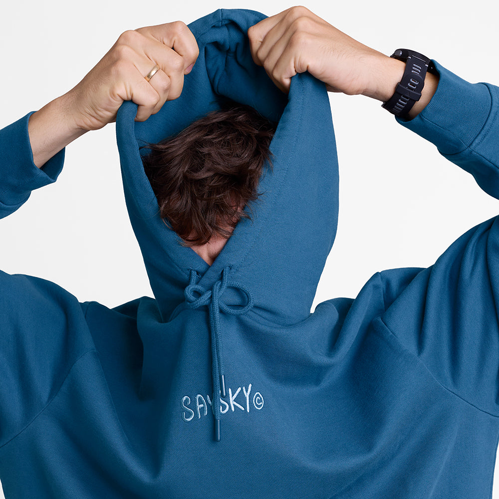 スウェットパーカー OMLHO71c210 Statement Oversized Hoodie - BLUE [メンズ]