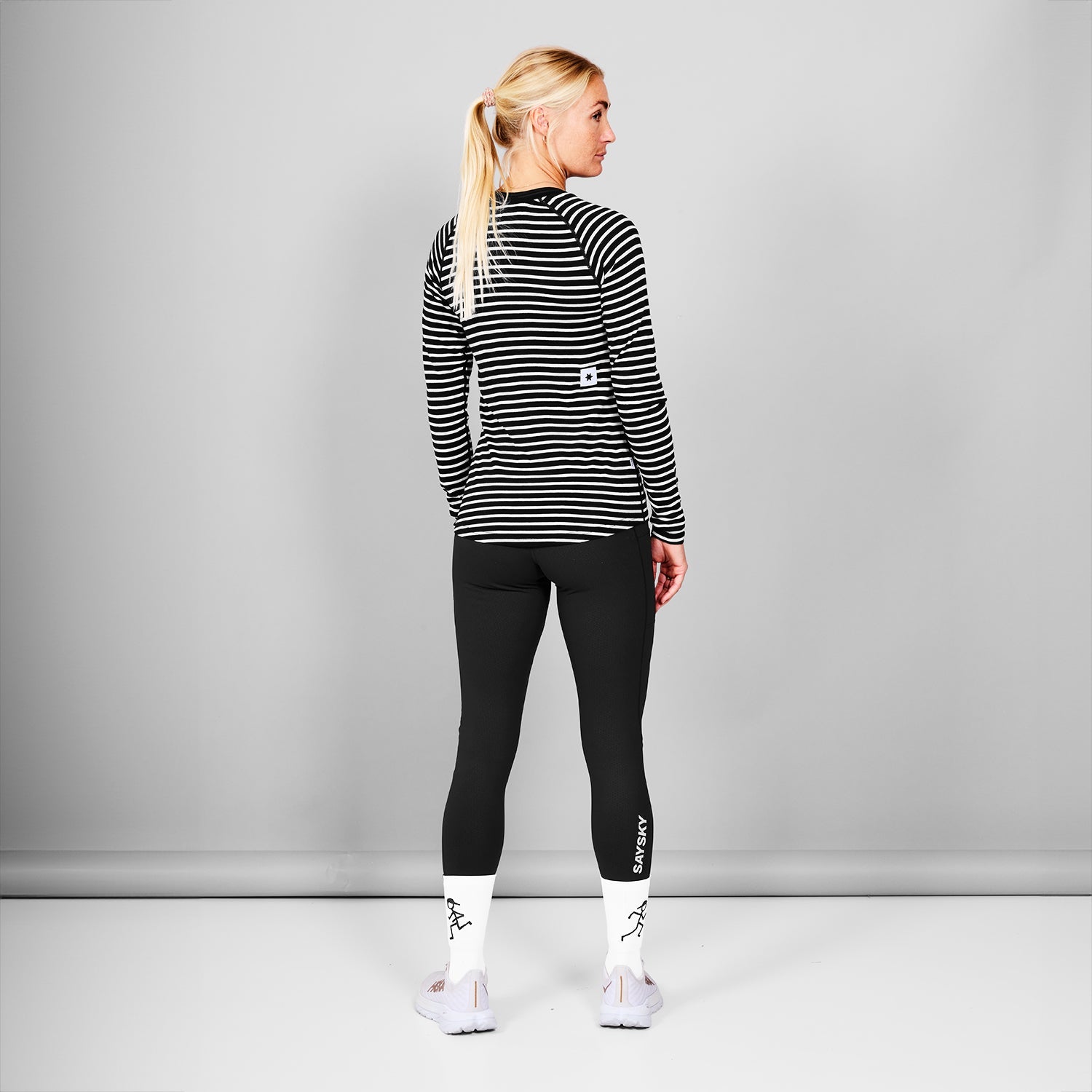 □ 公式 □ SAYSKY/セイスカイ ランニングTシャツ(ロングスリーブ) XWRLS40c002 W Merino 165 Longsleeve  - Stripes [レディーズ]