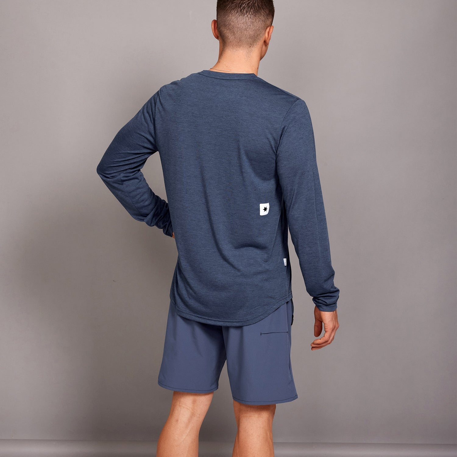 モーションTシャツ（ロングスリーブ） XMRLS51c2005 Clean Motion Long Sleeve - Blue [メンズ]