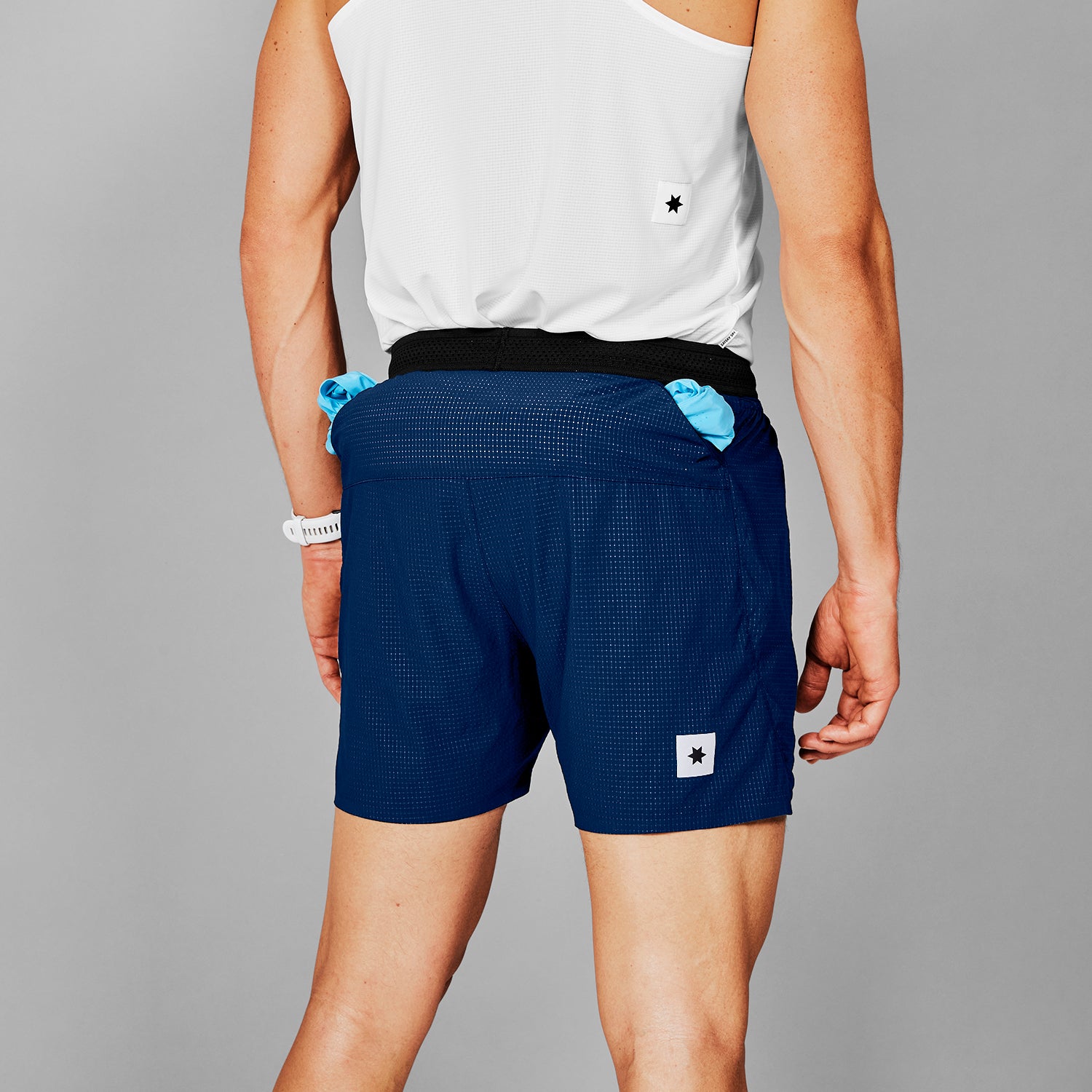 ランニングショーツ XMRSH60c201 Flow Shorts 5inch - Blue [メンズ]