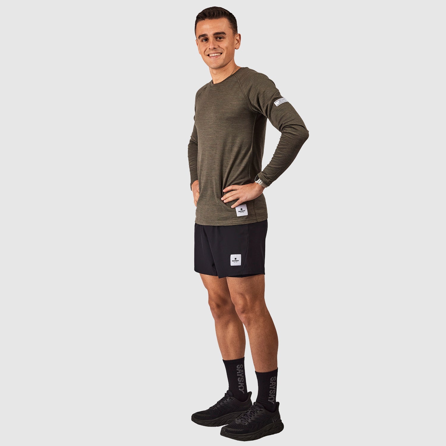 ランニングソックス IMRSO02 High Merino Socks - Black [ユニセックス]