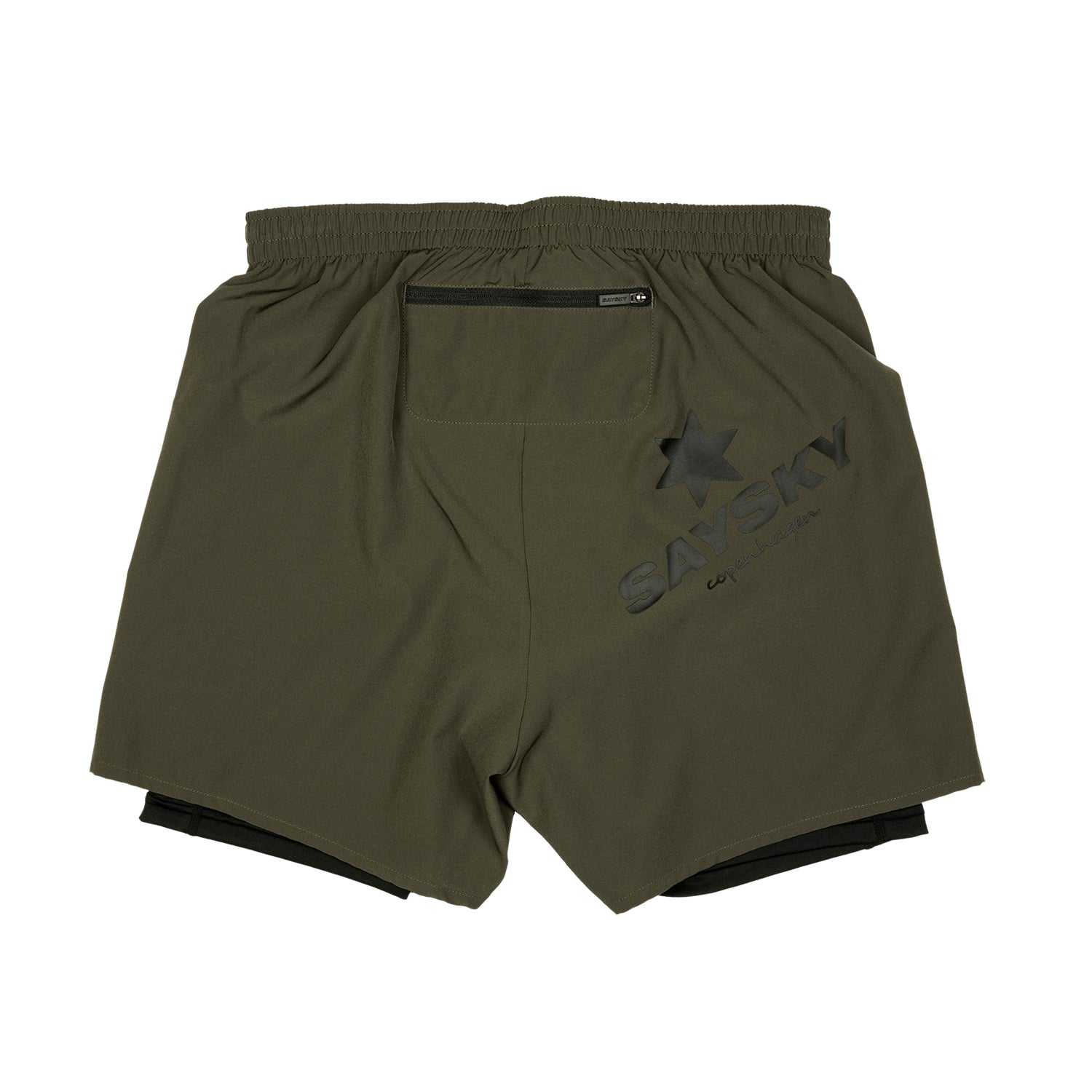 ランニングショーツ BMRSH04 2-in-1 Shorts - Olive Green [ユニセックス]