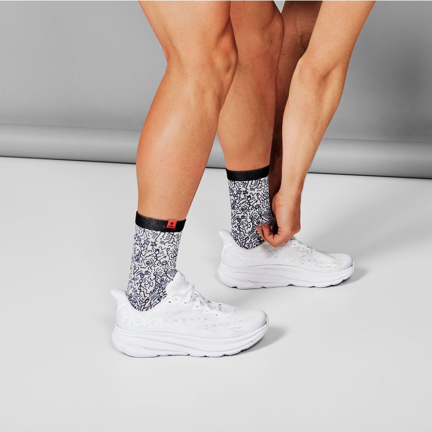 ソックス LUASO02c1015 Cc High Combat Socks - White [ユニセックス]