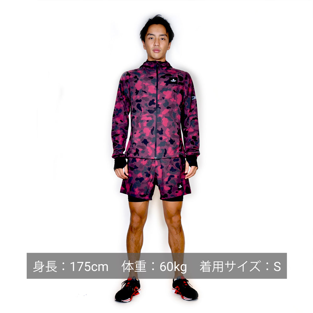 ランニングショーツ GMRSH07 2 In 1 Shorts - Red Duck Camo [ユニセックス]