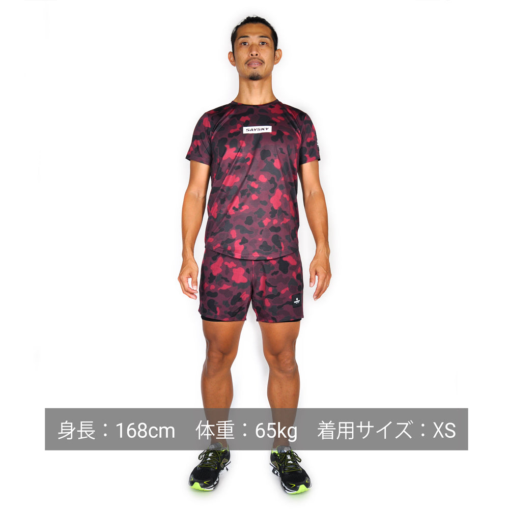 ランニングショーツ GMRSH07 2 In 1 Shorts - Red Duck Camo [ユニセックス]