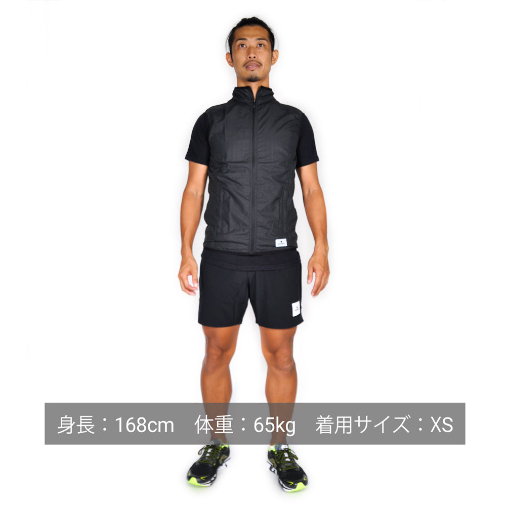 □ 公式 □ SAYSKY/セイスカイ ランニングベスト GMRVE01 Clean Pace Vest - Black Embossed  [ユニセックス]