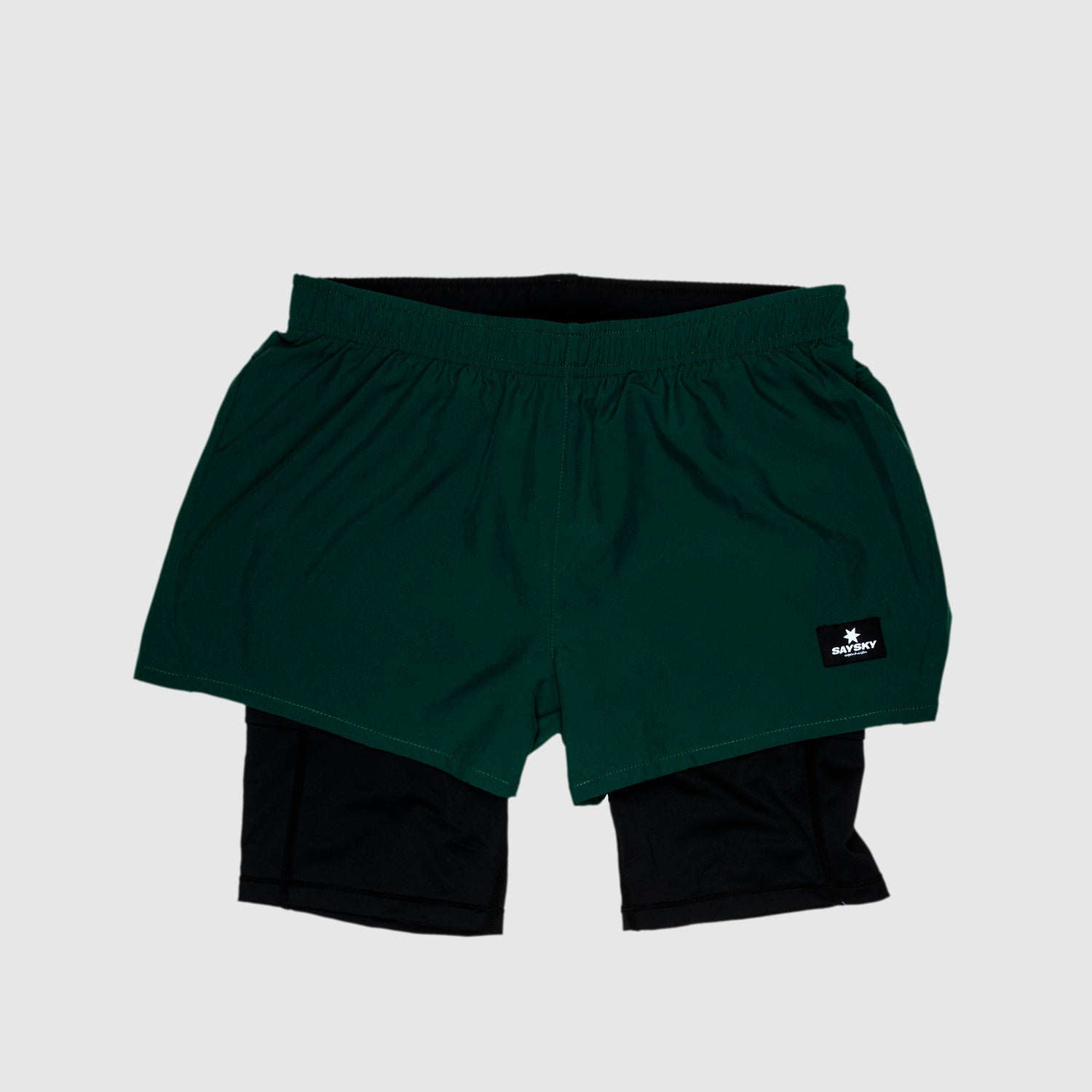 ランニングショーツ HGRSH02 Wmns 2-in-1 Shorts - Botanical Garden Green/Black [レディーズ]