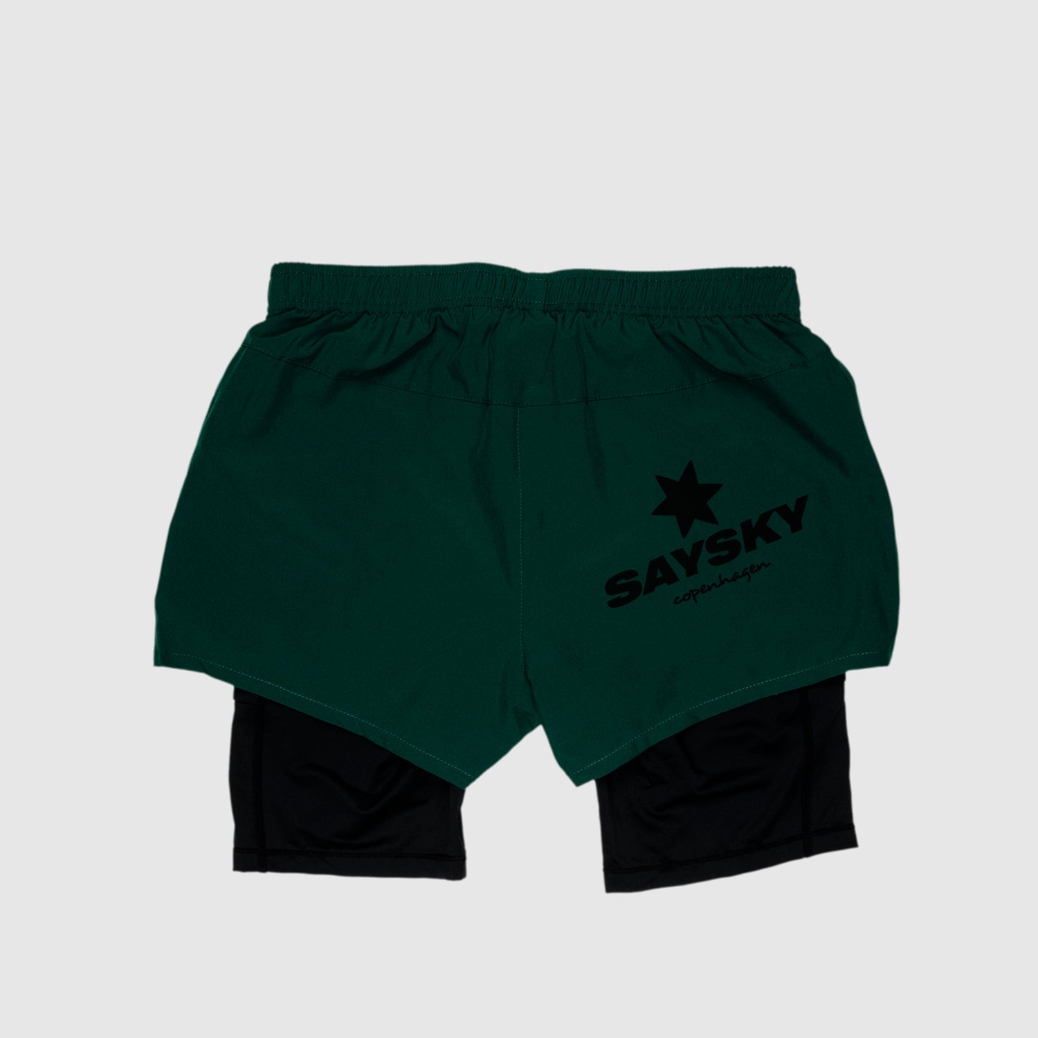 ランニングショーツ HGRSH02 Wmns 2-in-1 Shorts - Botanical Garden Green/Black [レディーズ]