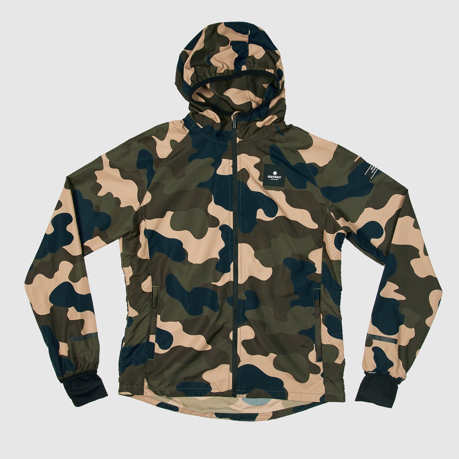 公式 SAYSKY/セイスカイ ランニングジャケット IGRJA02 Wmns Camo Pace Jacket - Woodland Camo  [レディーズ]