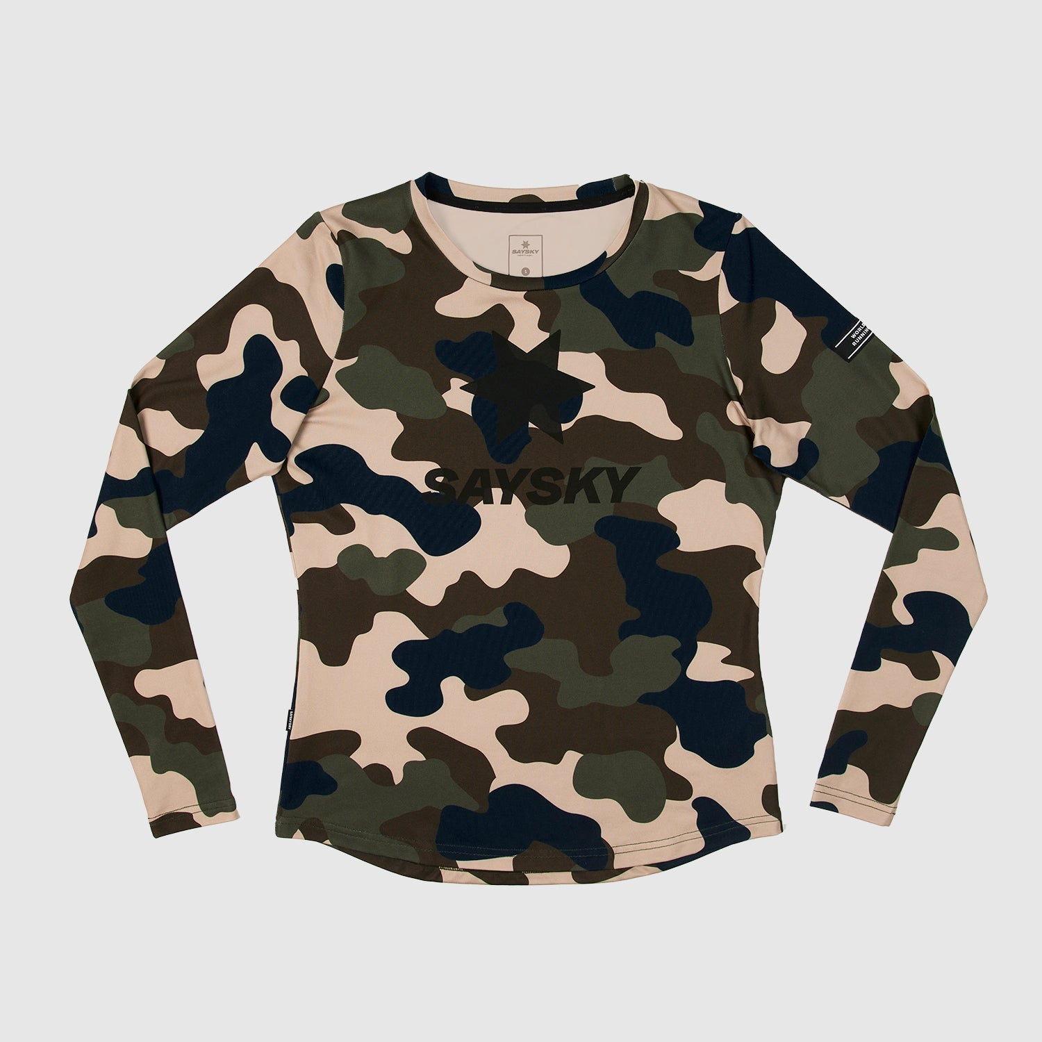 ランニングTシャツ(ロングスリーブ) IGRLS05 Wmns Camo Blaze Longsleeve - Woodland Camo [レディーズ]