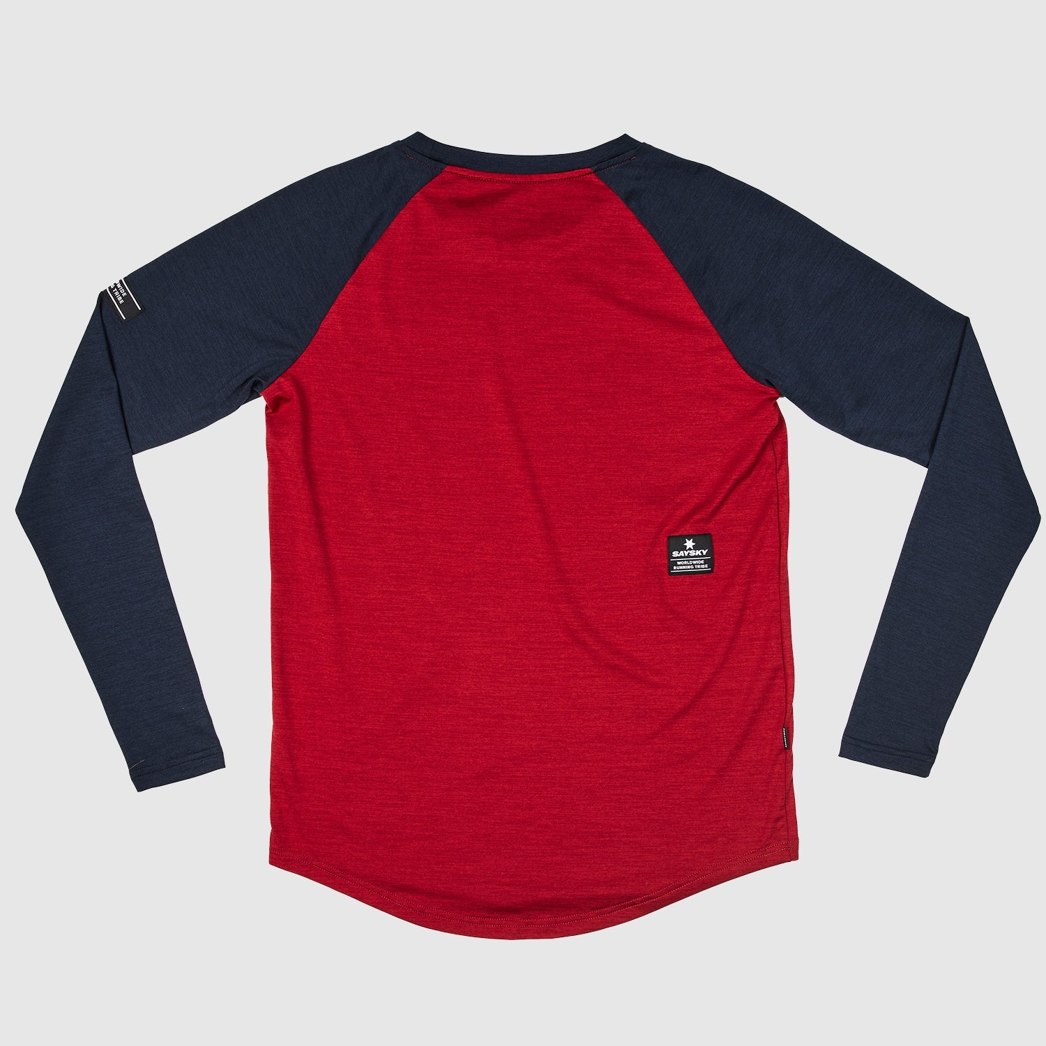 ランニングTシャツ(ロングスリーブ) IMRLS06 Classic Pace Longsleeve - Red Dahlia Melange/Sky Captain Melange [ユニセックス]