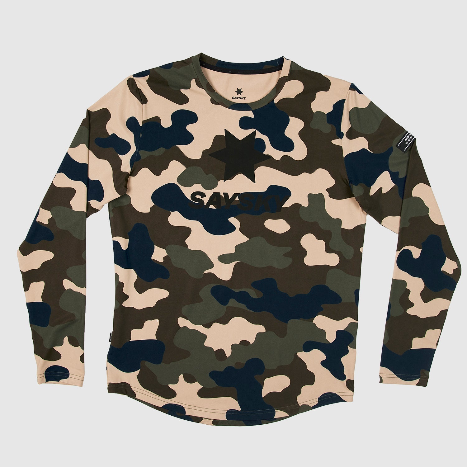 ランニングTシャツ(ロングスリーブ) IMRLS07 Camo Blaze Longsleeve - Woodland Camo [ユニセックス]