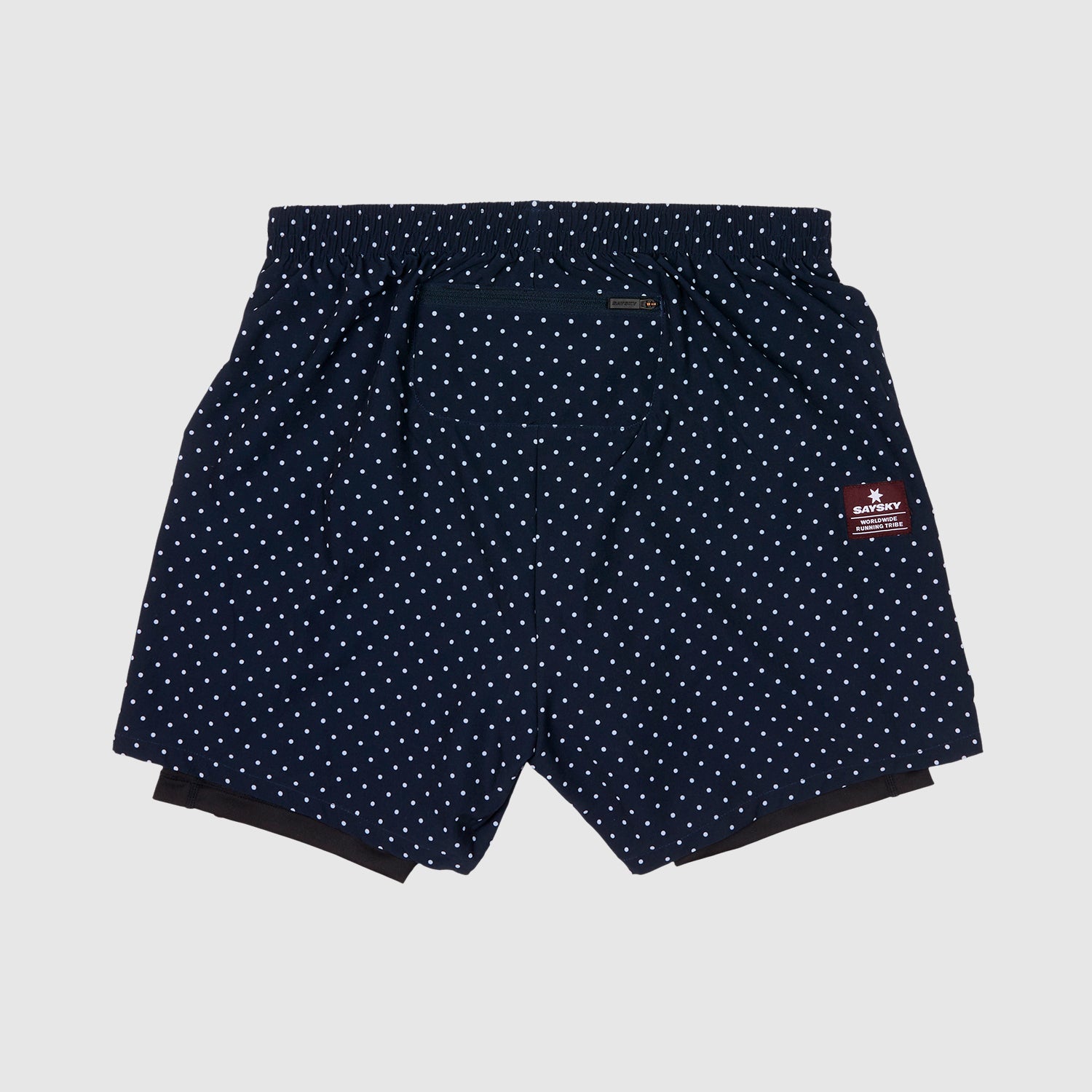 ランニングショーツ IMRSH02 2-in-1 Shorts - Sky Captain Polka Dot Dark Blue/Black [ユニセックス]