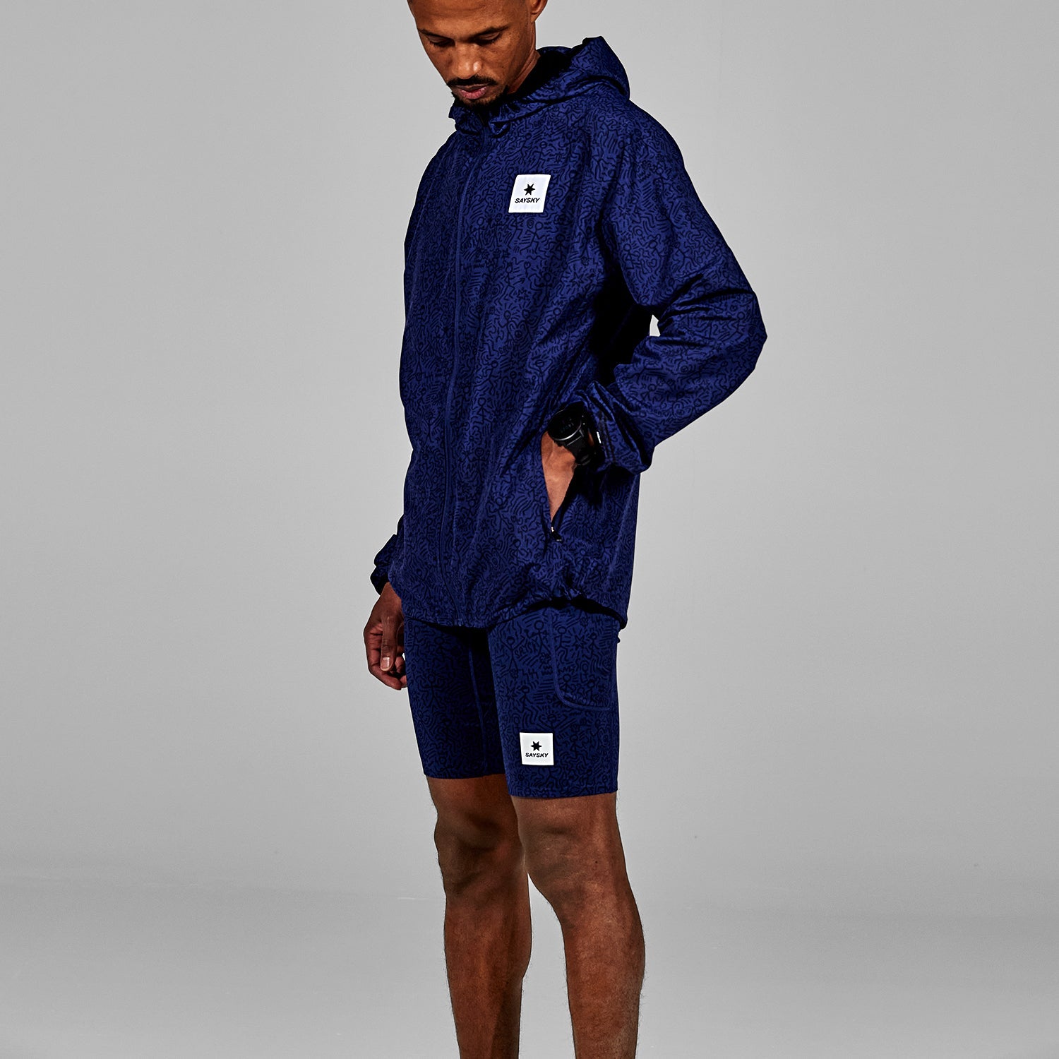 ランニングジャケット LMRJA01c1014 Cc Pace Jacket - Blue [メンズ]